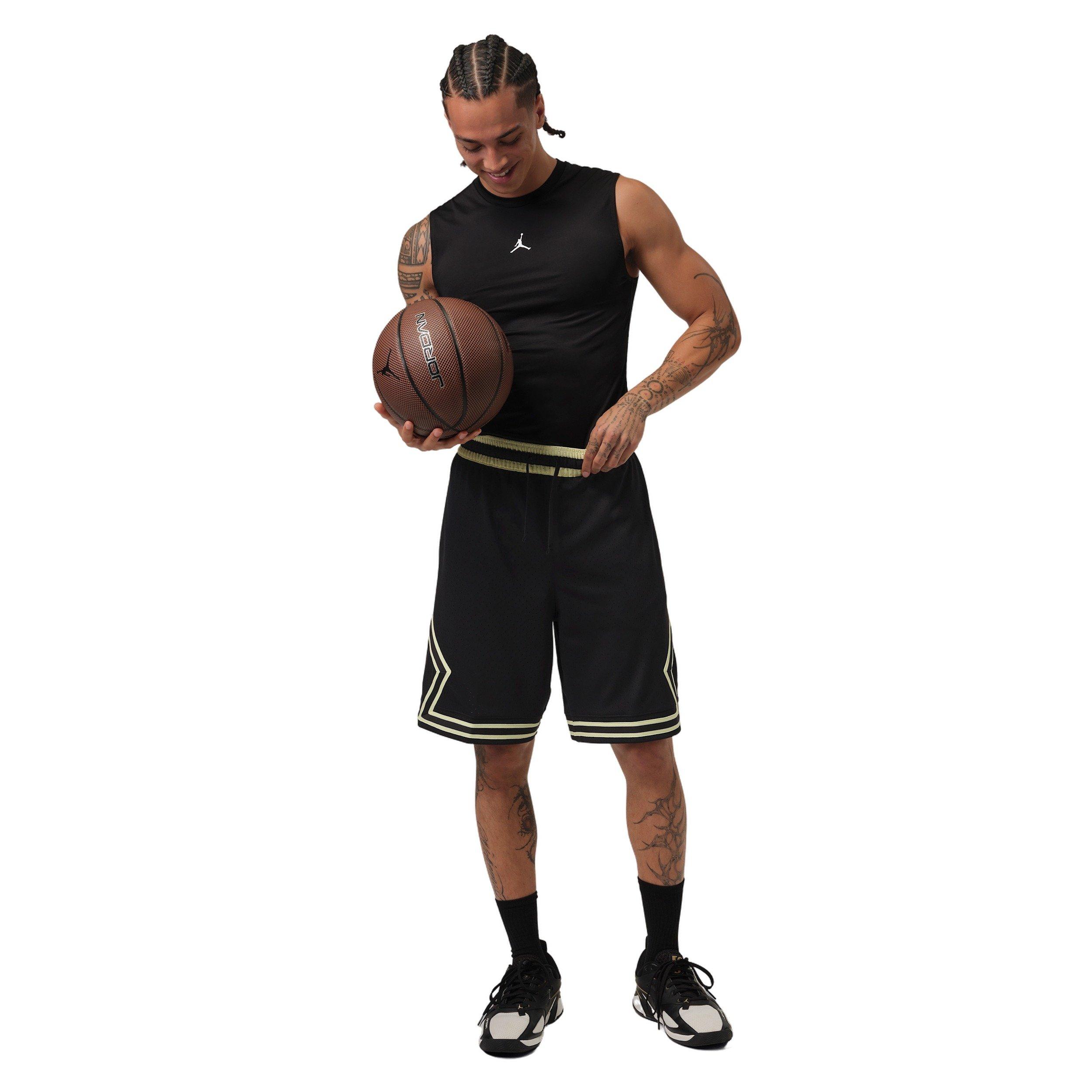 Jordan Men's Sport Dri-FIT 9" Diamond Shorts - BLACK Thumbnail View 6
