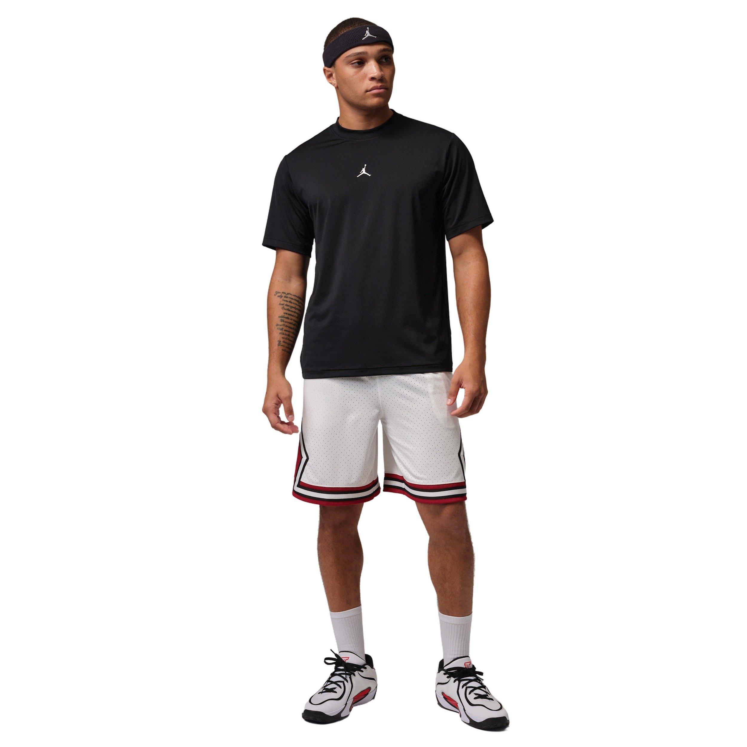 Jordan Men's Sport Dri-FIT 9" Diamond Shorts - WHITE Thumbnail View 6