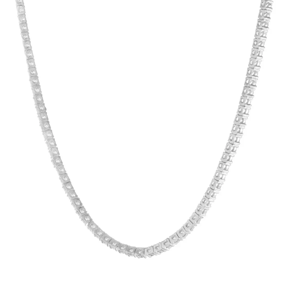 King Ice 5mm Tennis Chain - White Gold - WHITE GOLD