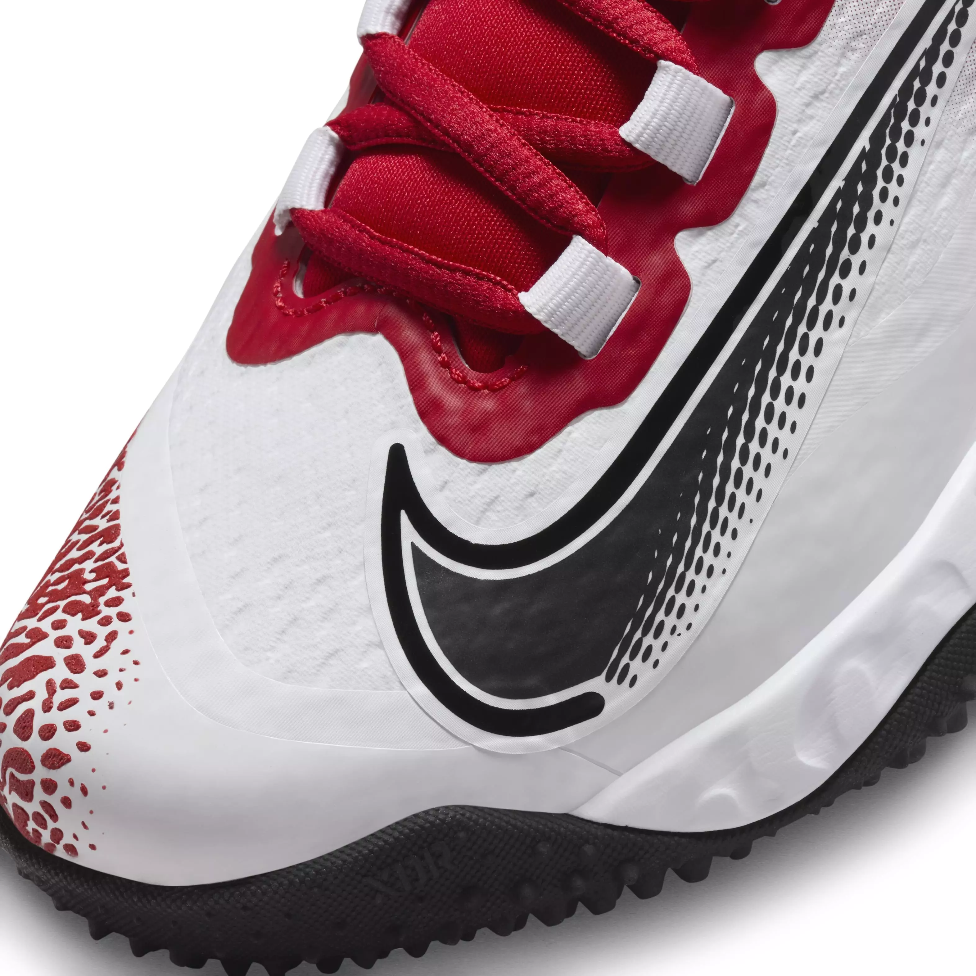 Nike Alpha Huarache Elite 4 Turf "University Red/Black/Mystic Red" Women's Softball Shoe - RED/BLACK/RED