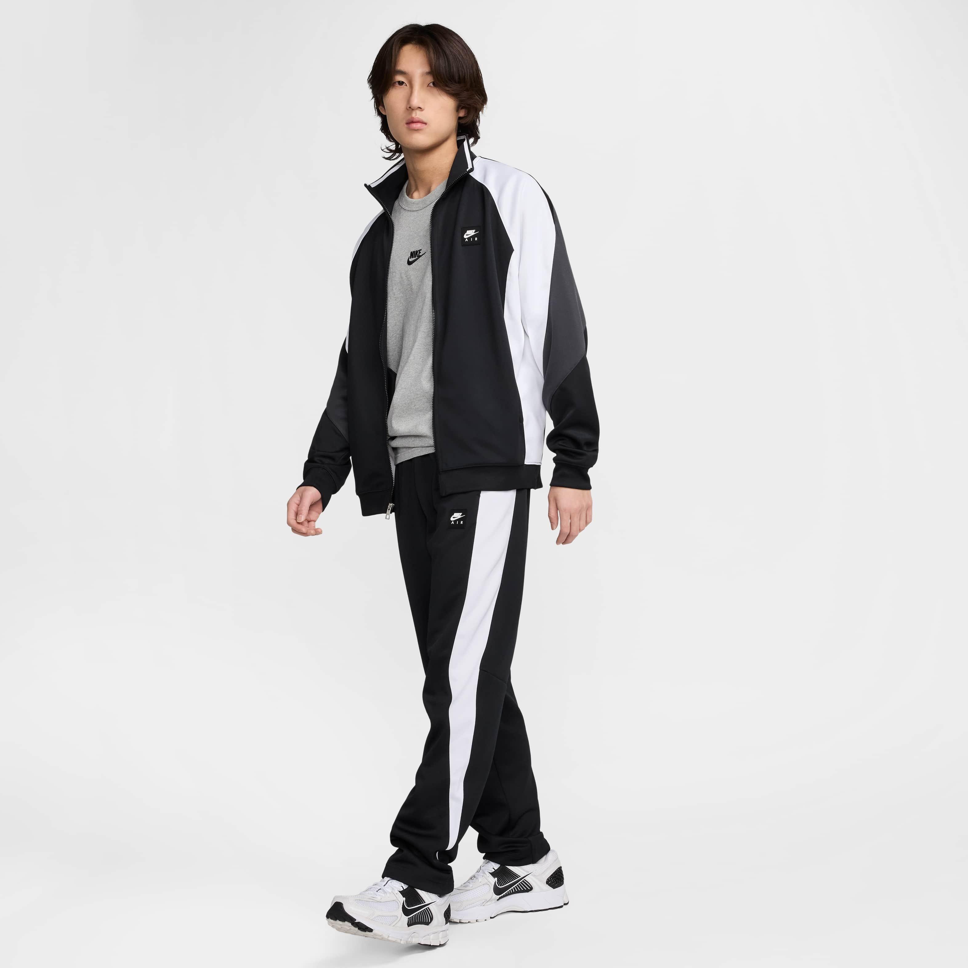 Nike Air Men's Poly-Knit Track Pants - BLACK Thumbnail View 5