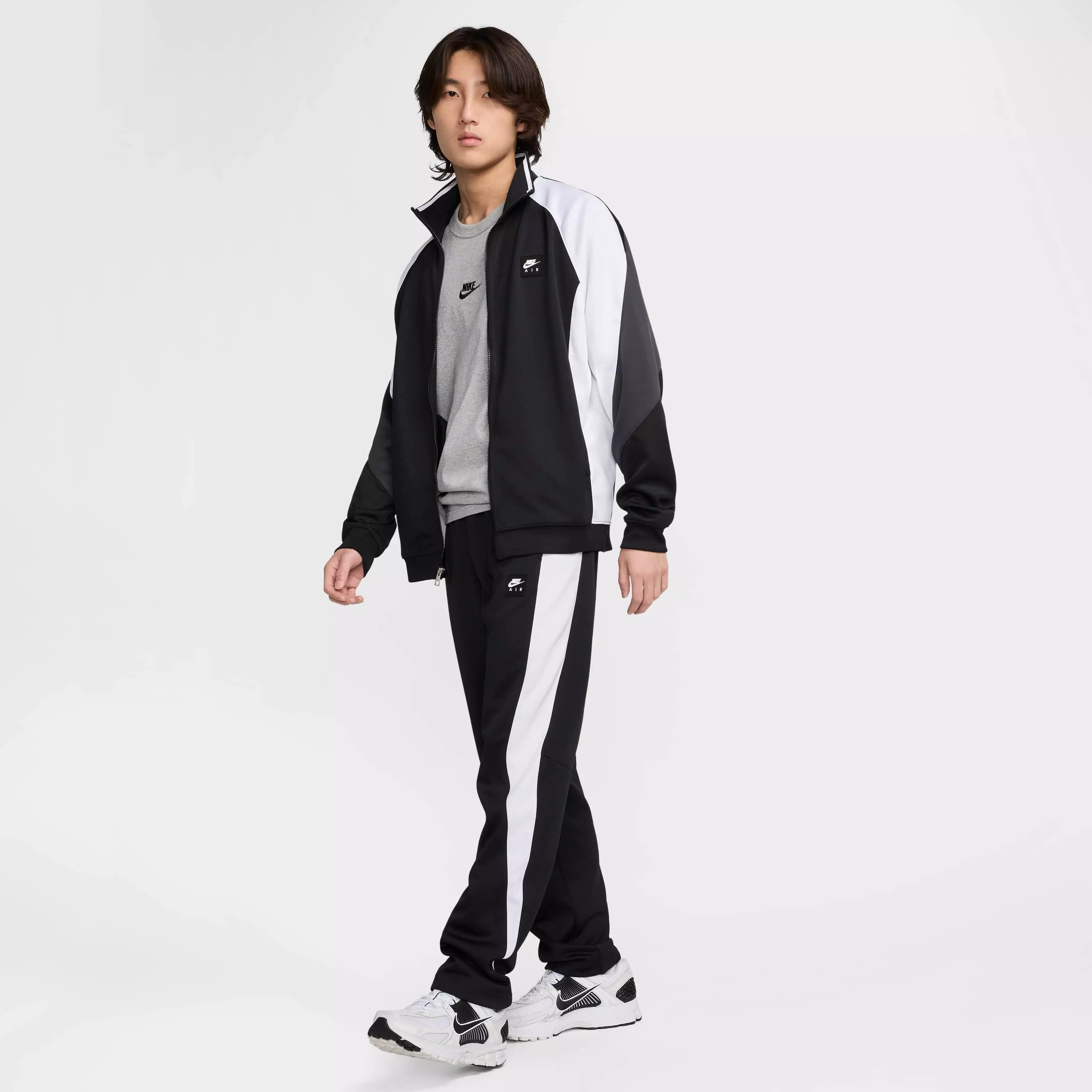 Nike Air Men's Poly-Knit Track Pants - BLACK