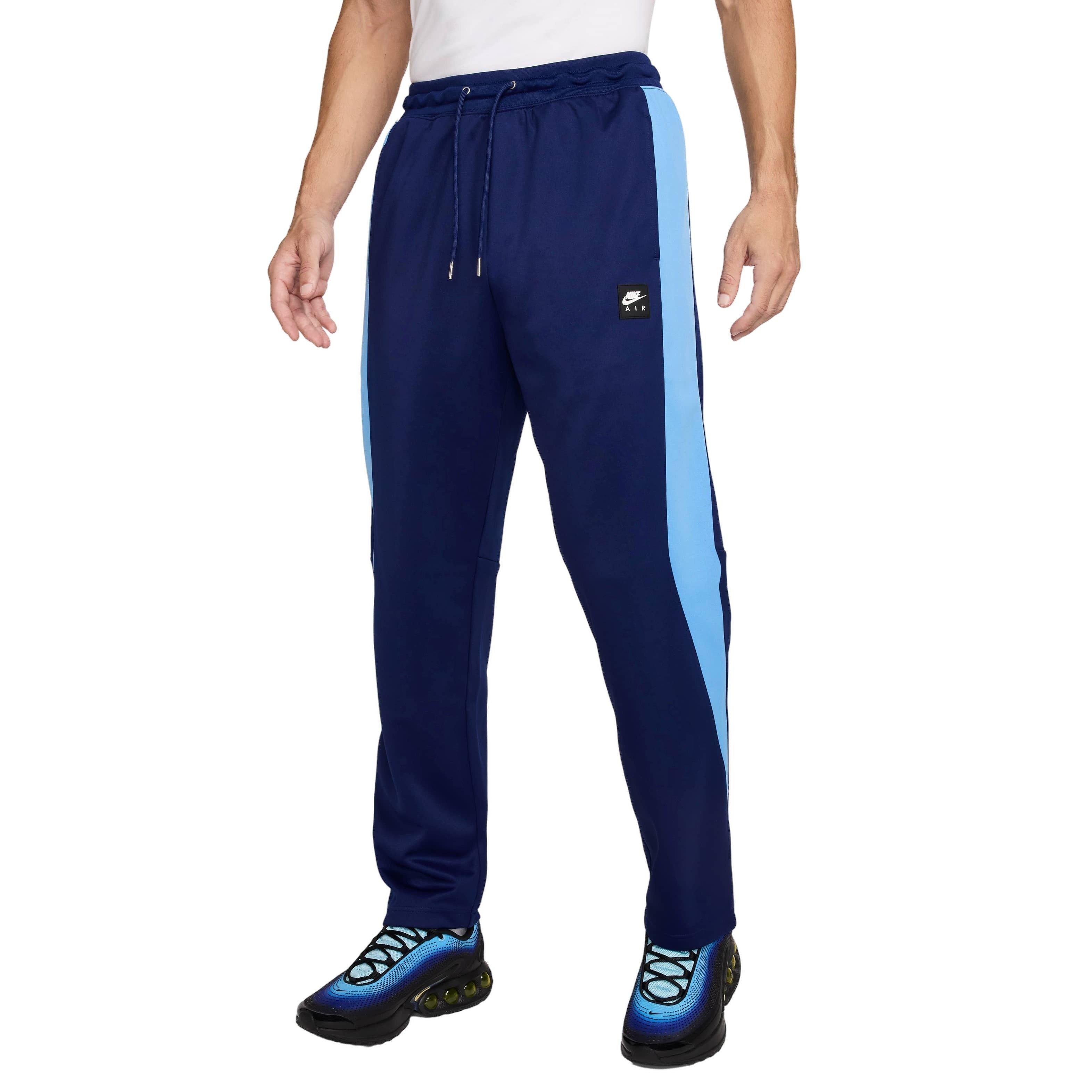 Nike Air Men's Poly-Knit Track Pants - BLUE Thumbnail View 1