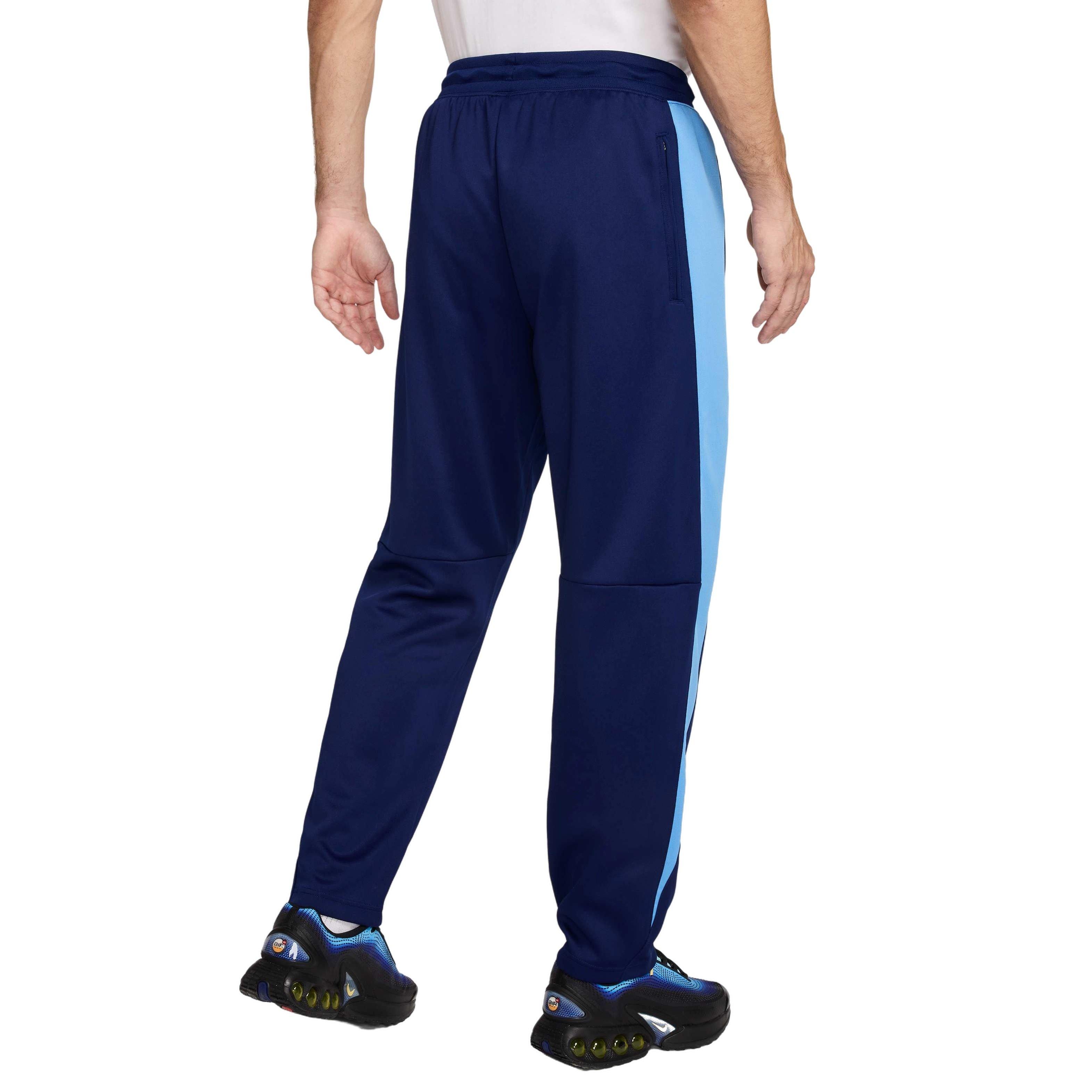 Nike Air Men's Poly-Knit Track Pants - BLUE Thumbnail View 2
