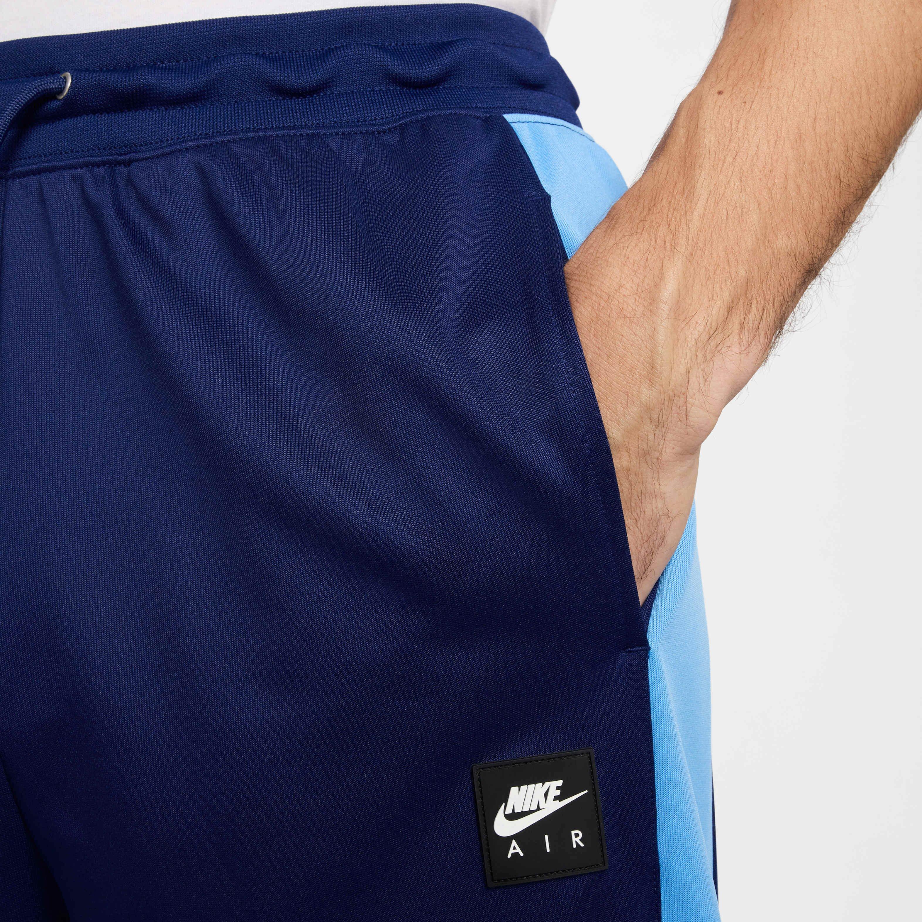 Nike Air Men's Poly-Knit Track Pants - BLUE Thumbnail View 3