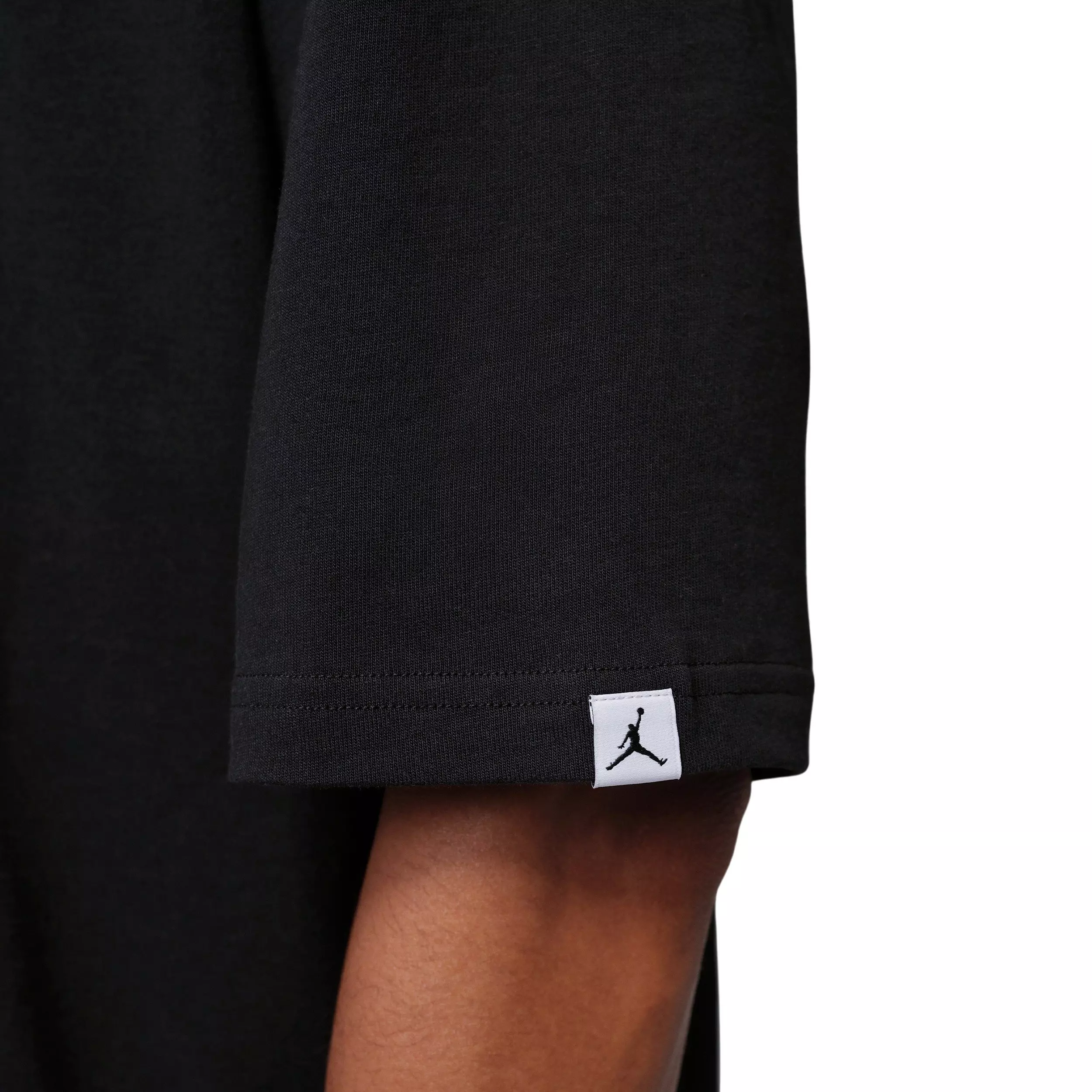 Jordan Men's Oversized Short-Sleeve Large Graphic Crew Shirt - Black - BLACK