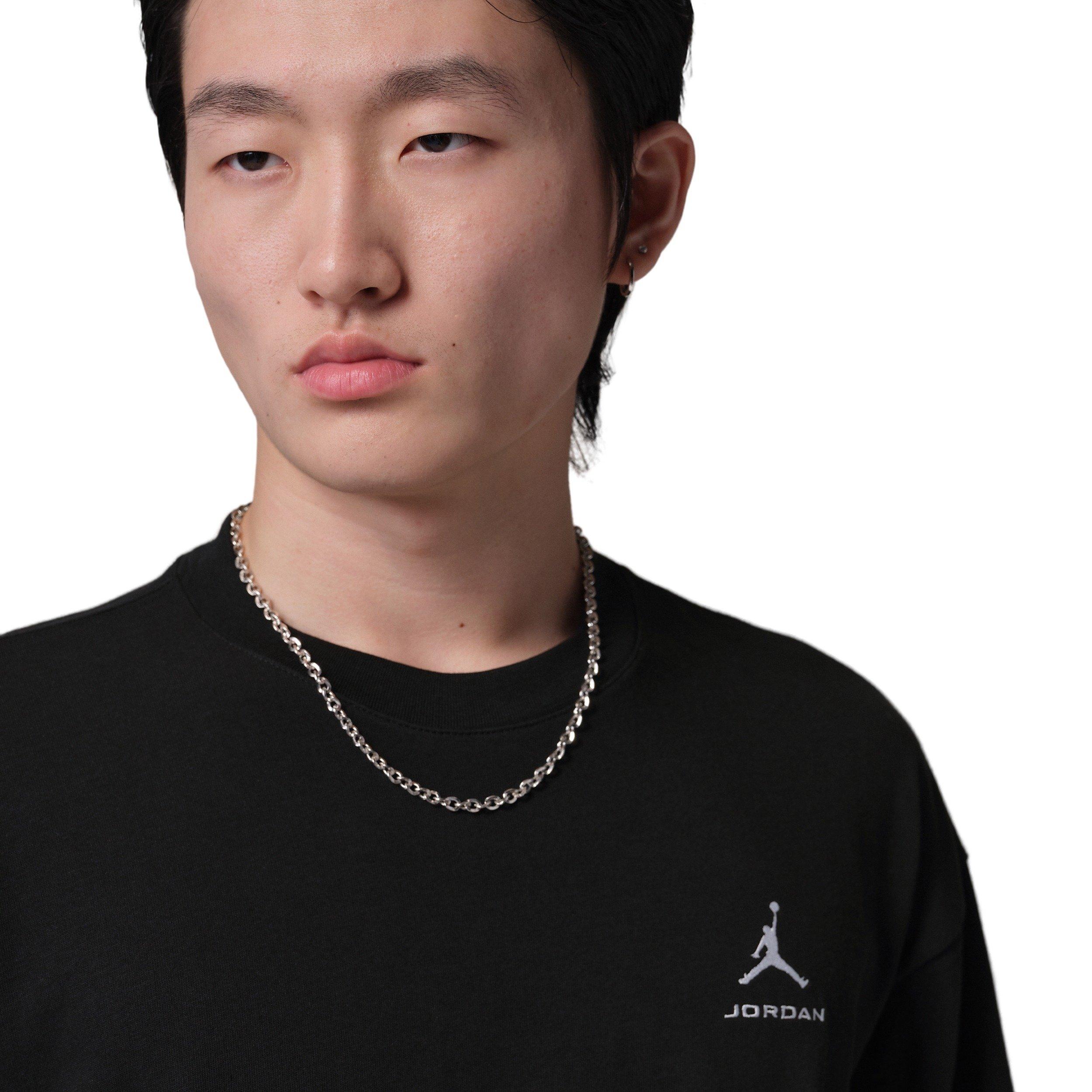 Jordan Men's Oversized Short-Sleeve Black Cat Crew T-Shirt -Black - BLACK Thumbnail View 3