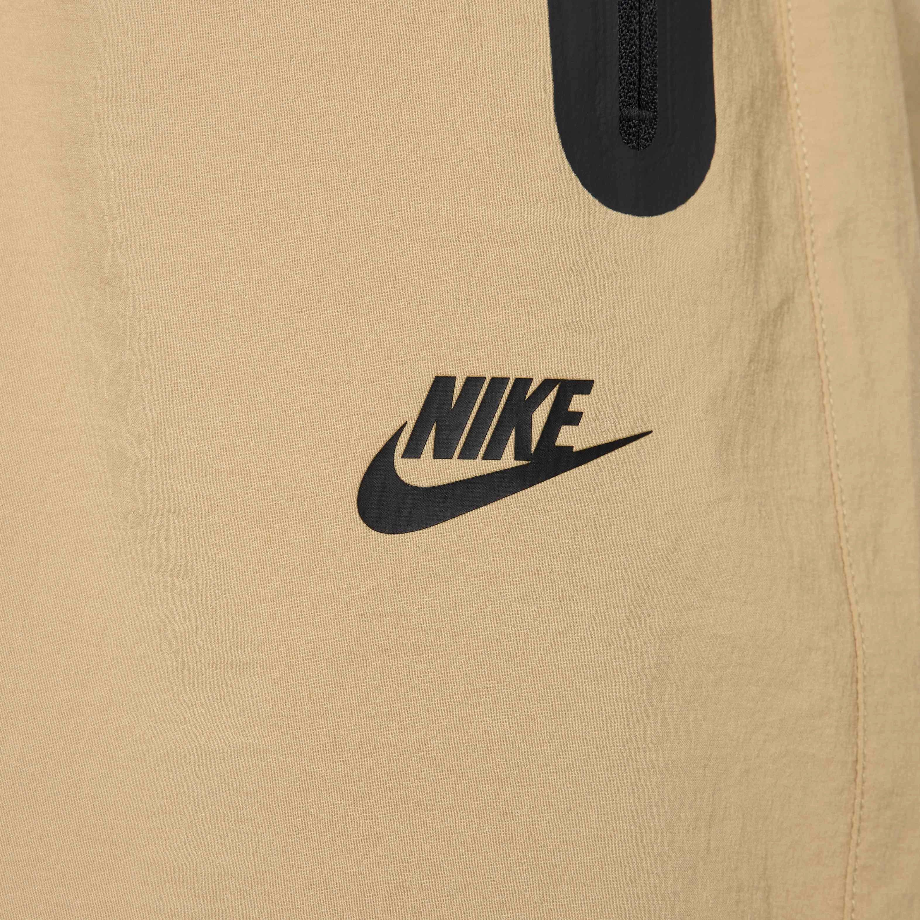 Nike Men's Tech Woven Oversized Pants - Sand - BEIGE Thumbnail View 6