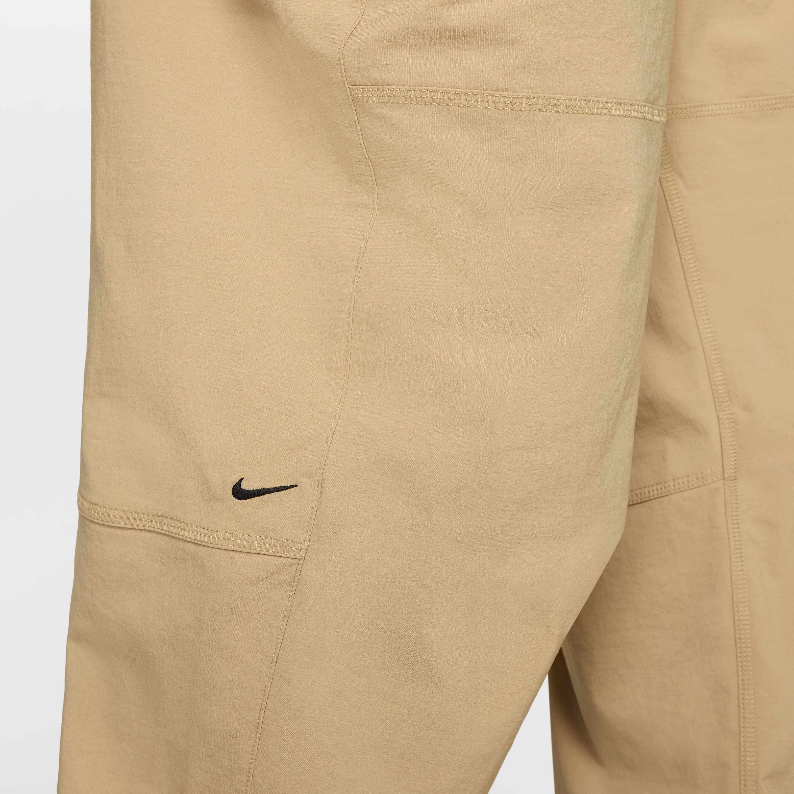 Nike Men's Tech Woven Oversized Pants - Sand - BEIGE Thumbnail View 8