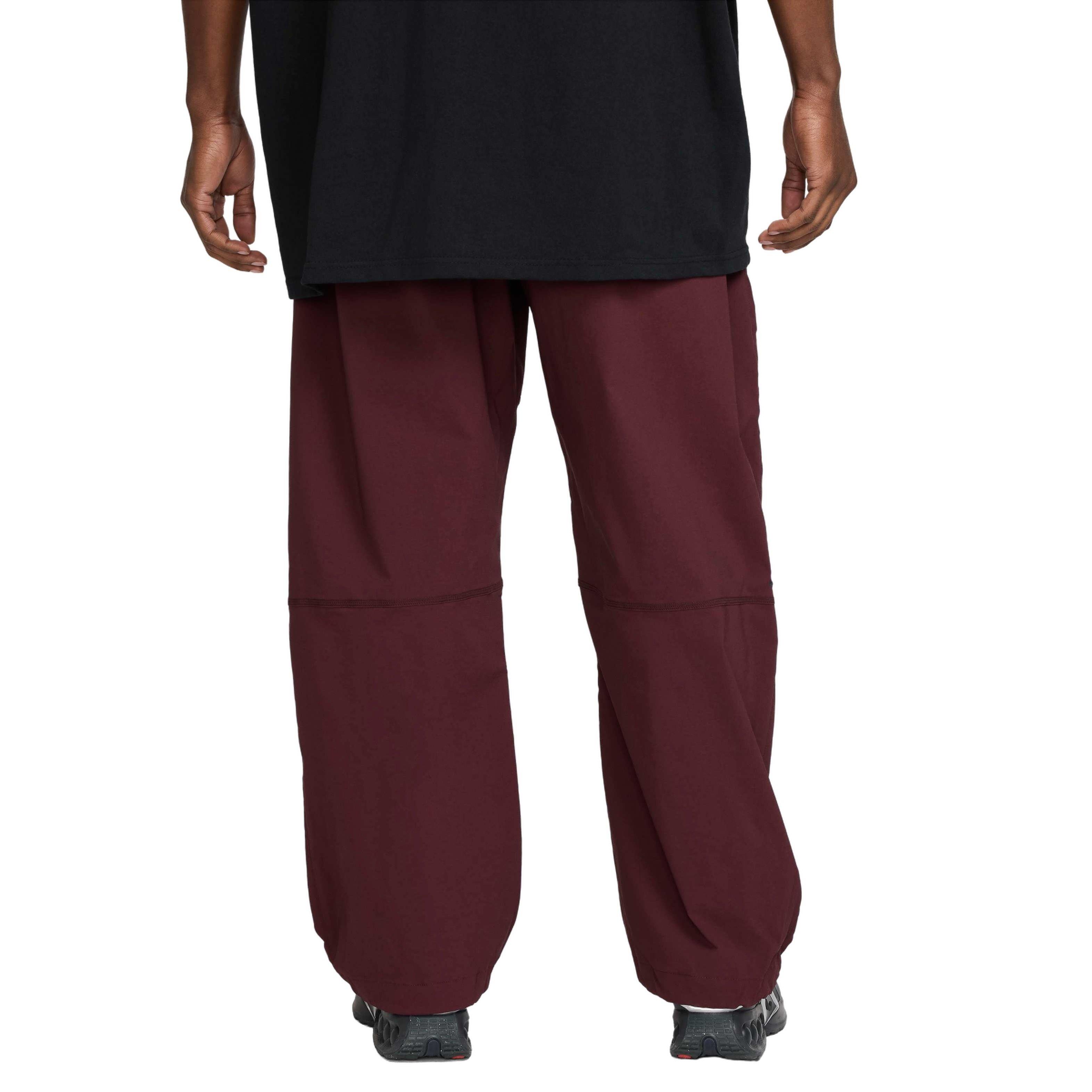 Nike Men's Tech Woven Oversized Pants - BURGUNDY Thumbnail View 2