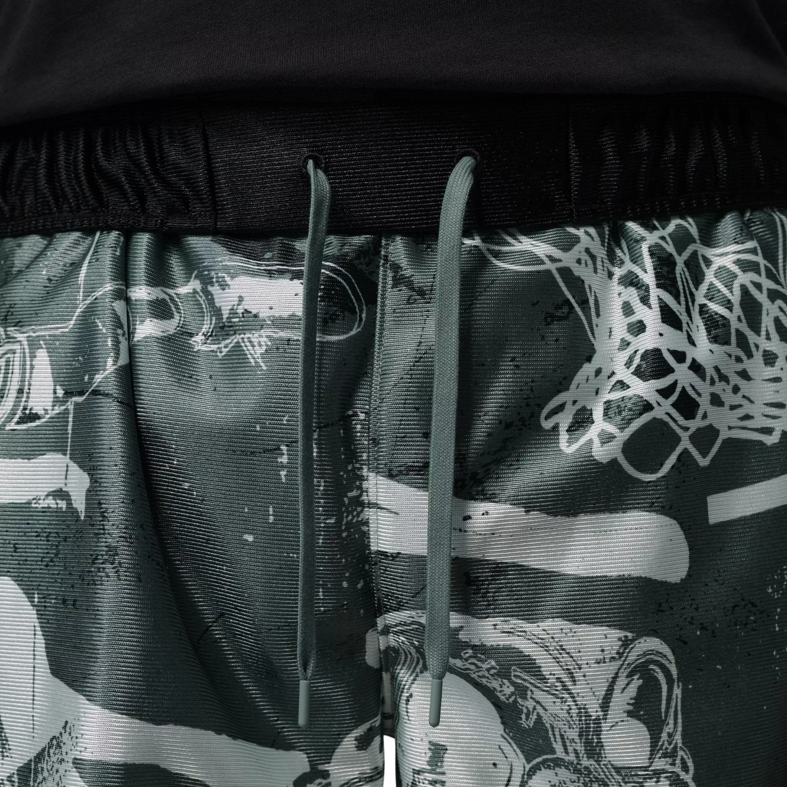 Jordan Men's Brooklyn Cat Scratch Shorts -Black/Grey - BLACK/GREY