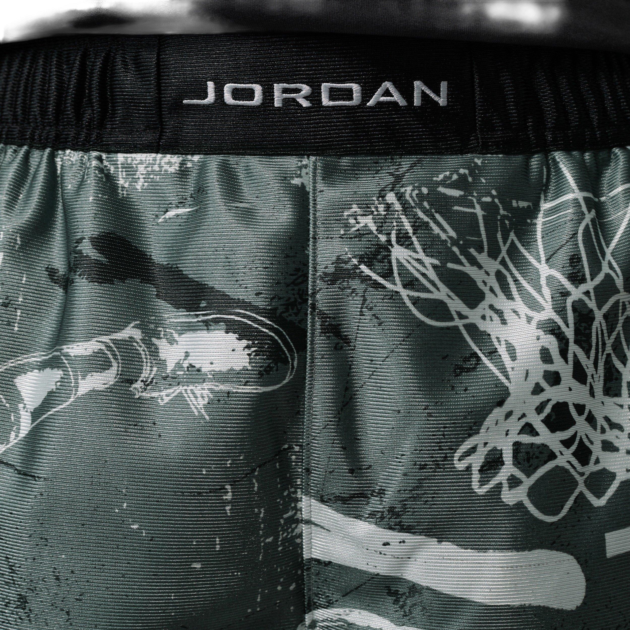 Jordan Men's Brooklyn Cat Scratch Shorts - Black/Grey - BLACK/GREY Thumbnail View 4