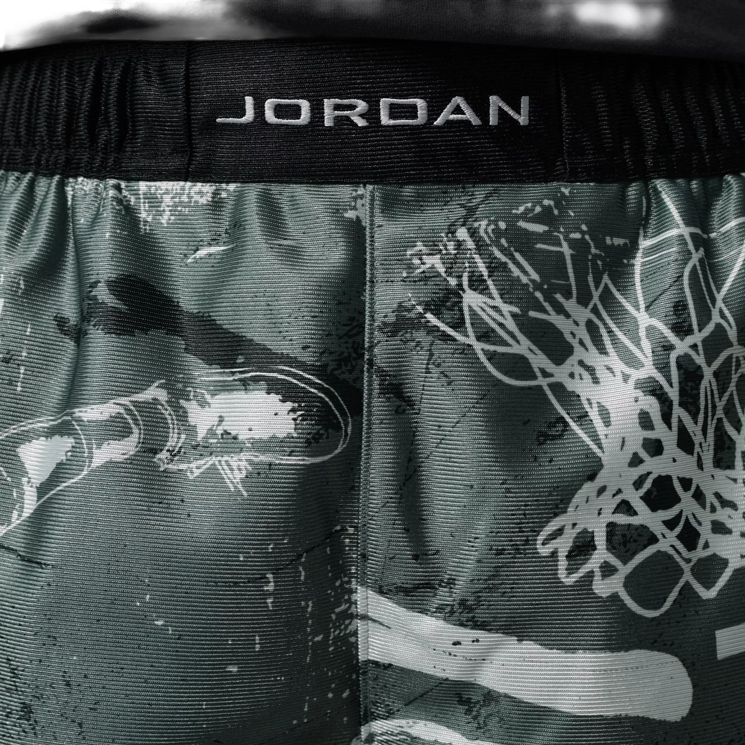 Jordan Men's Brooklyn Cat Scratch Shorts - Black/Grey - BLACK/GREY