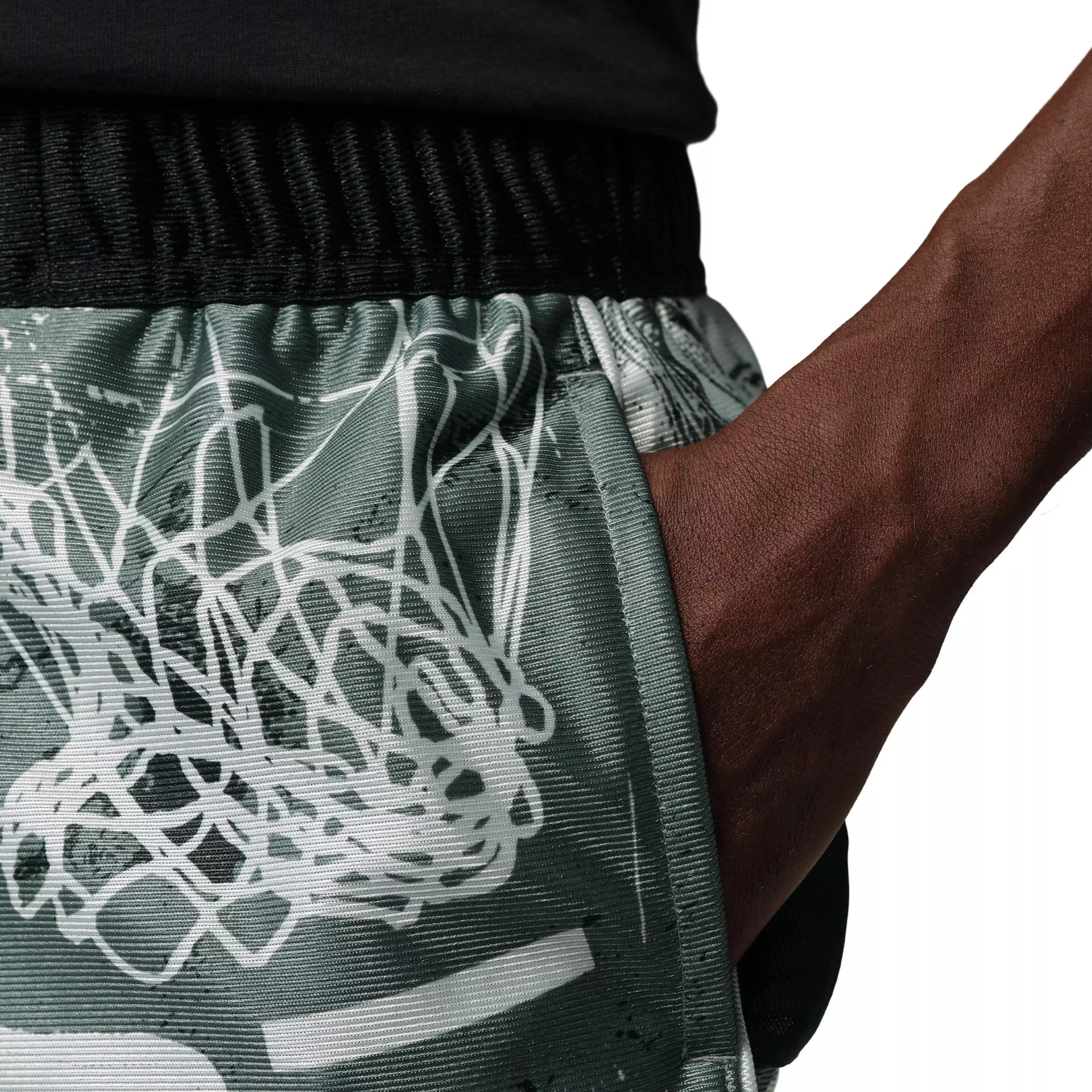 Jordan Men's Brooklyn Cat Scratch Shorts - Black/Grey - BLACK/GREY