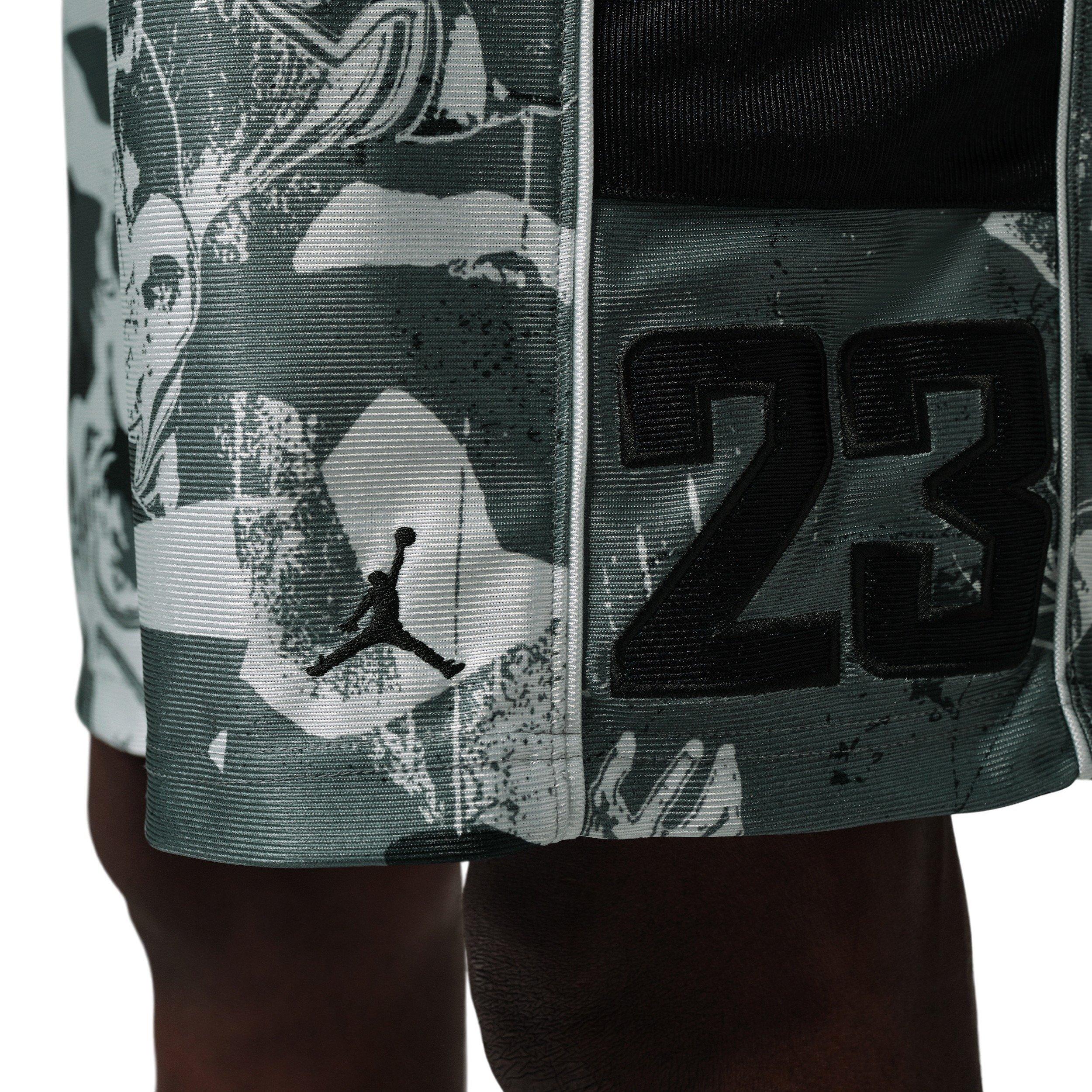 Jordan Men's Brooklyn Cat Scratch Shorts - Black/Grey - BLACK/GREY Thumbnail View 6