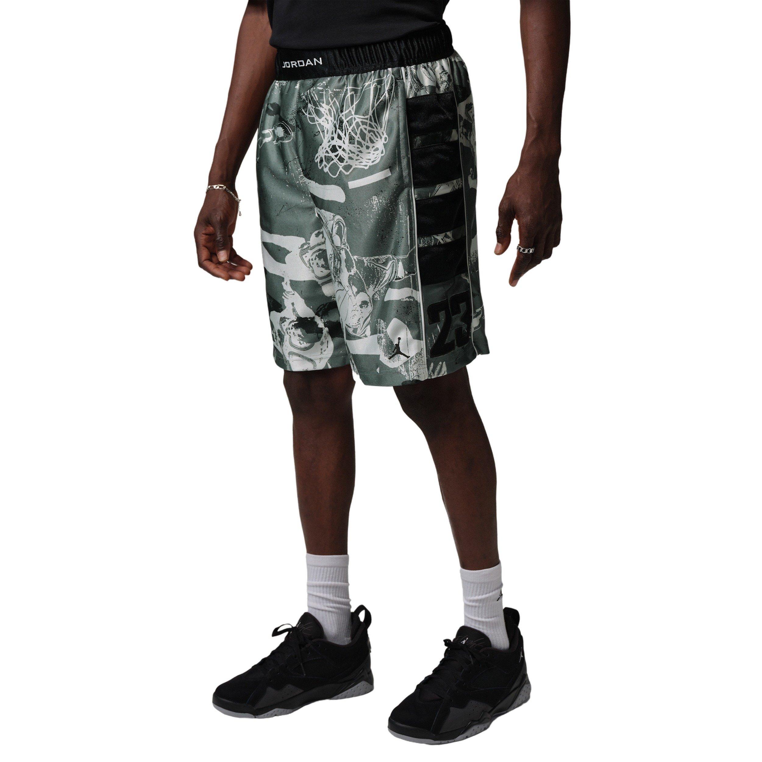 Jordan Men's Brooklyn Cat Scratch Shorts -Black/Grey - BLACK/GREY Thumbnail View 7