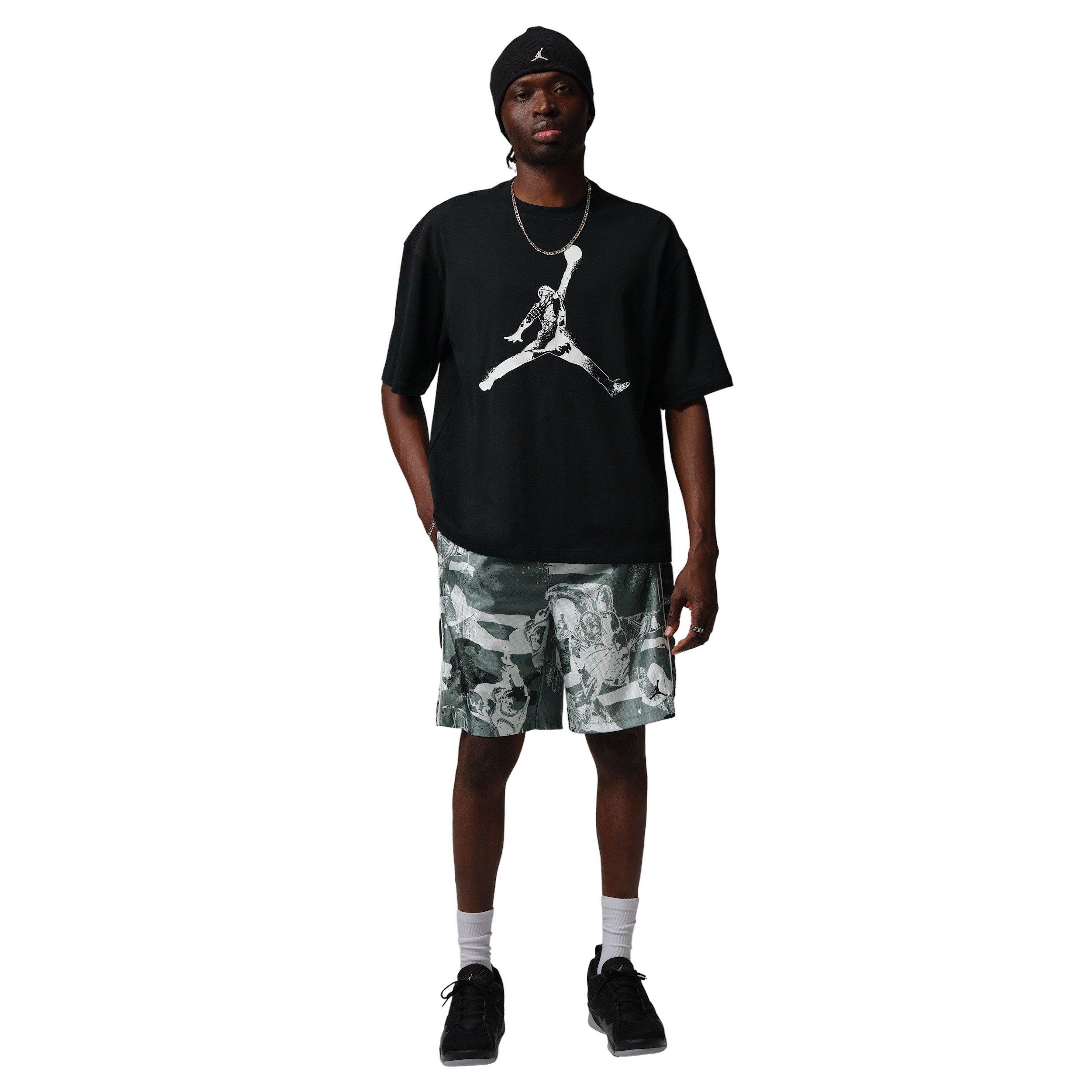 Jordan Men's Brooklyn Cat Scratch Shorts - Black/Grey - BLACK/GREY Thumbnail View 8