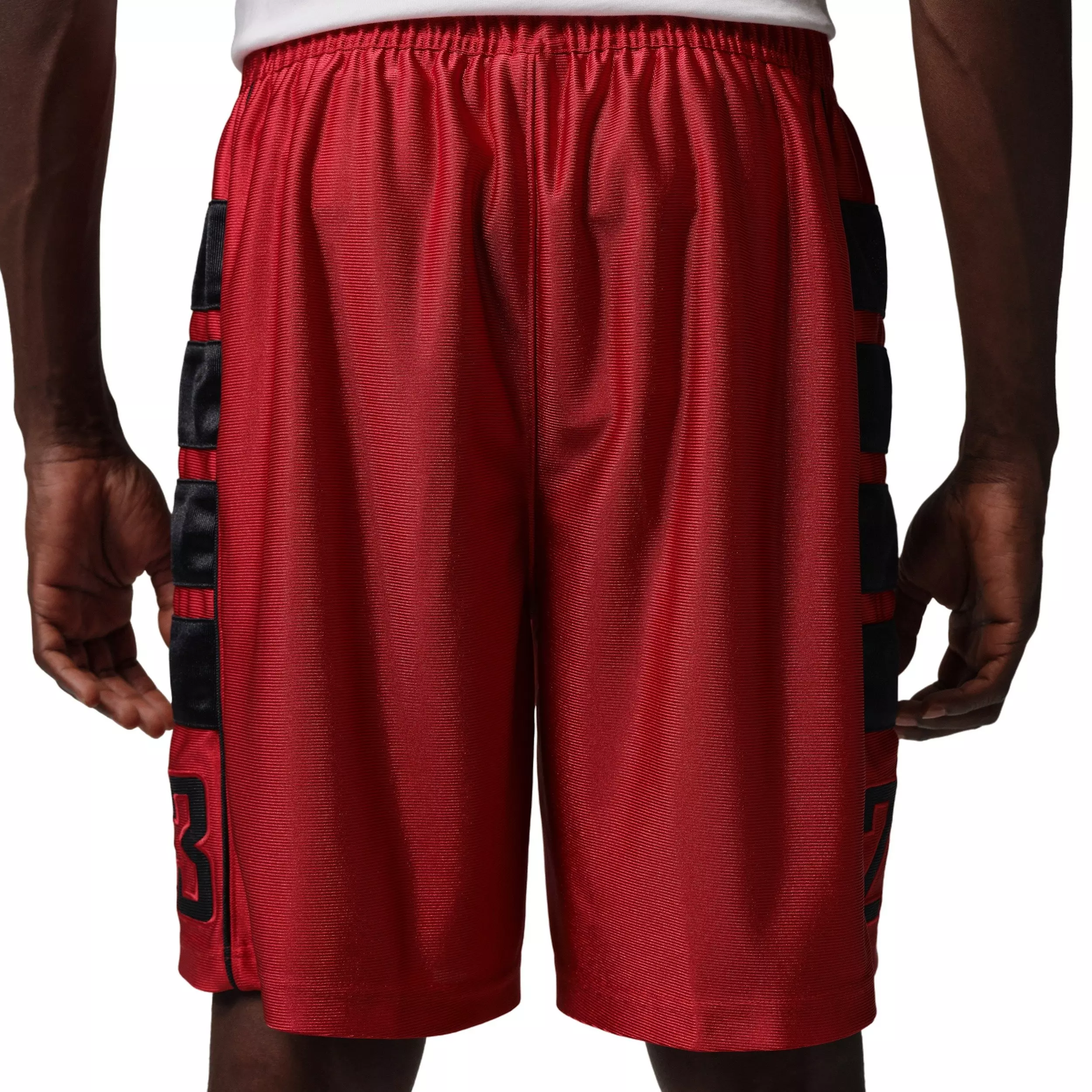 Jordan Men's Brooklyn Cat Scratch Black Cat Shorts -Red - RED