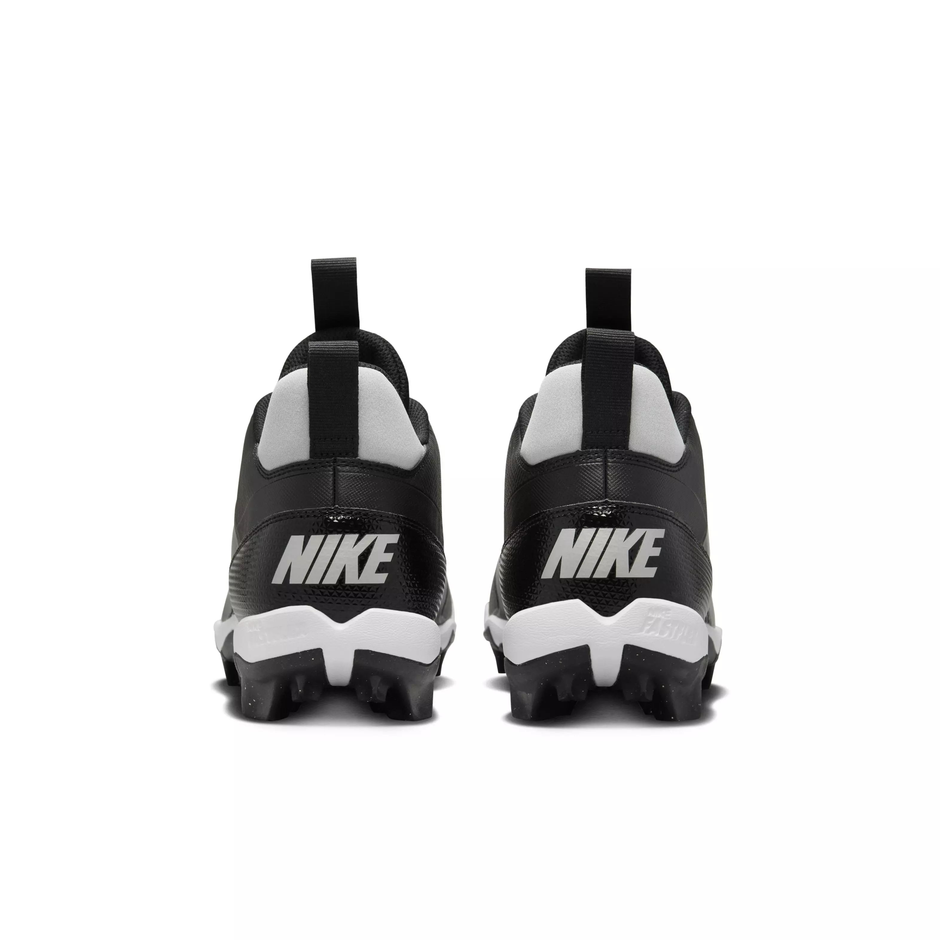 Nike Alpha Menace 4 Shark "Black/Light Smoke Grey/Metallic Silver/White" Men's Football Cleat - BLACK/LT GREY/SILVER/WHITE