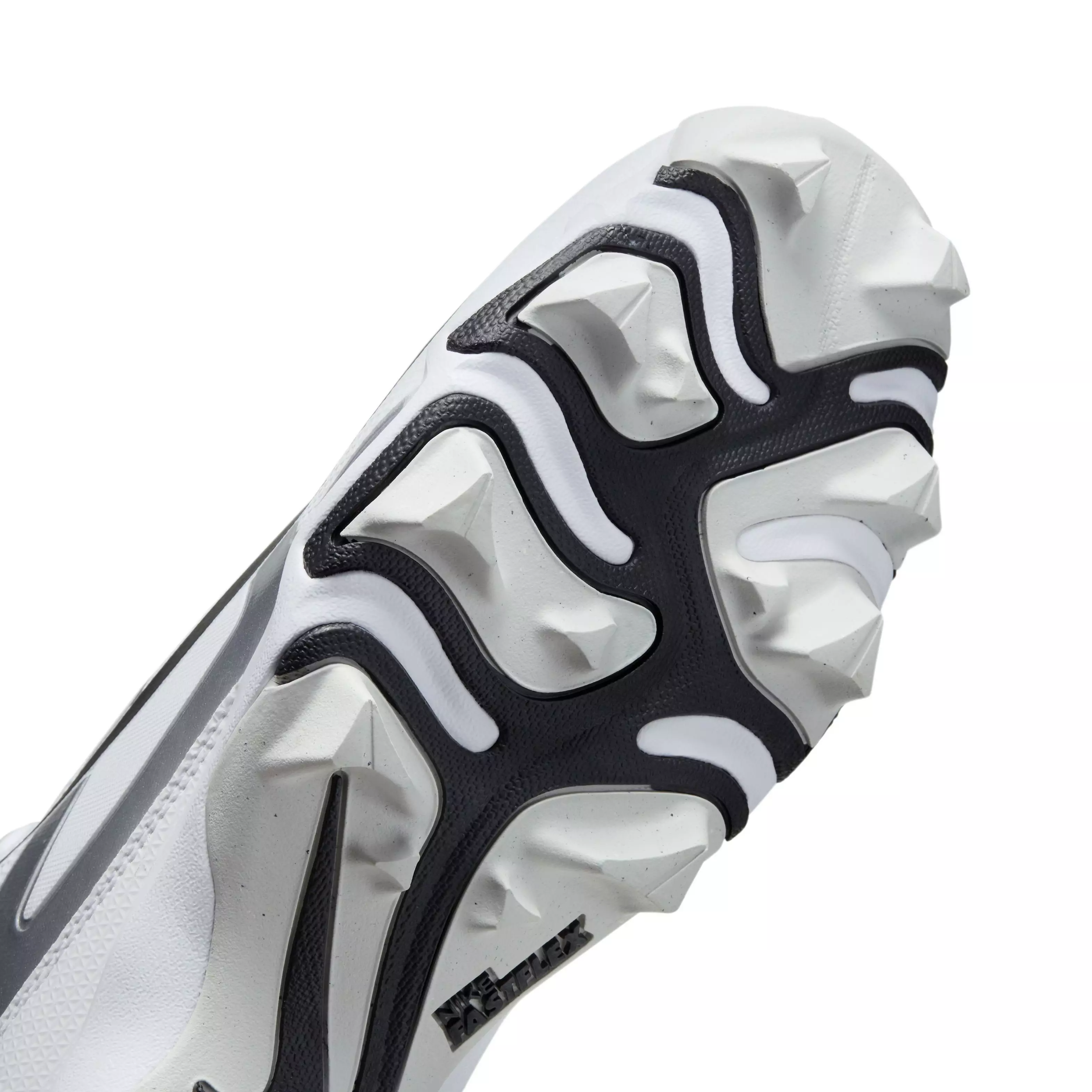 Nike Alpha Menace 4 Shark "White/Metallic Silver/Photon Dust/Black" Men's Football Cleat - WHITE/SILVER/DUST/BLACK