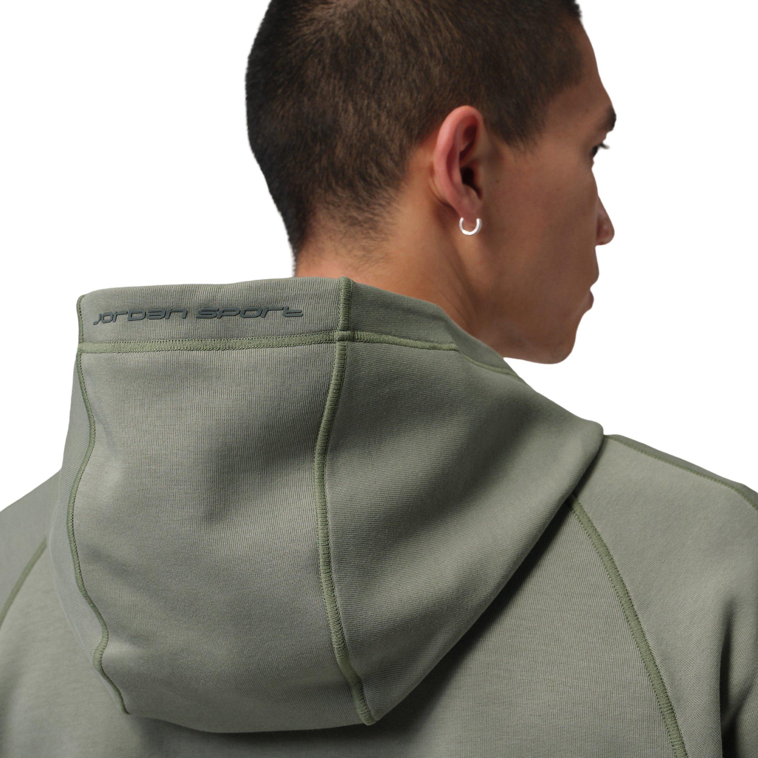 Jordan Men's Sport Hoop Fleece Dri-FIT Full-Zip Hooded Jacket - Green - GREEN Thumbnail View 6