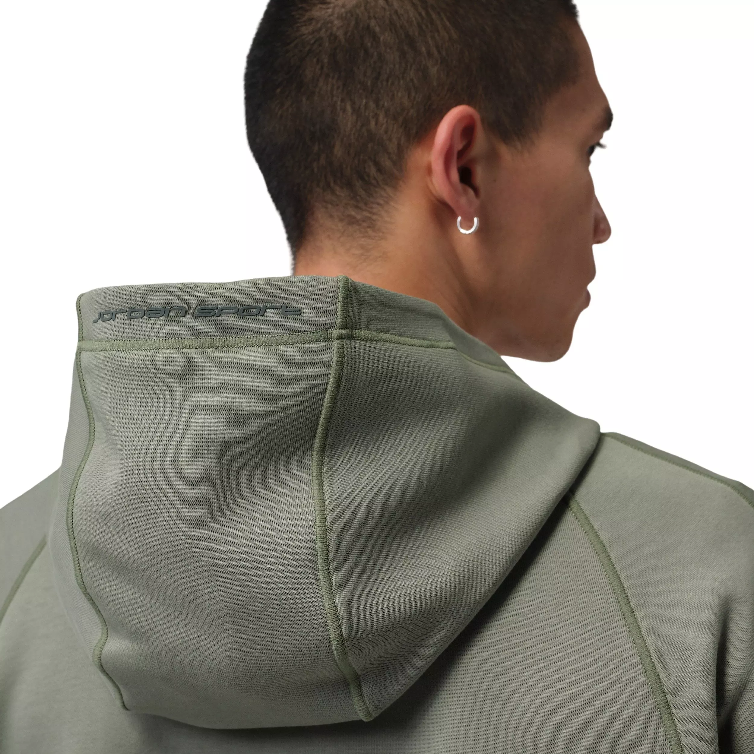 Jordan Men's Sport Hoop Fleece Dri-FIT Full-Zip Hooded Jacket - Green - GREEN