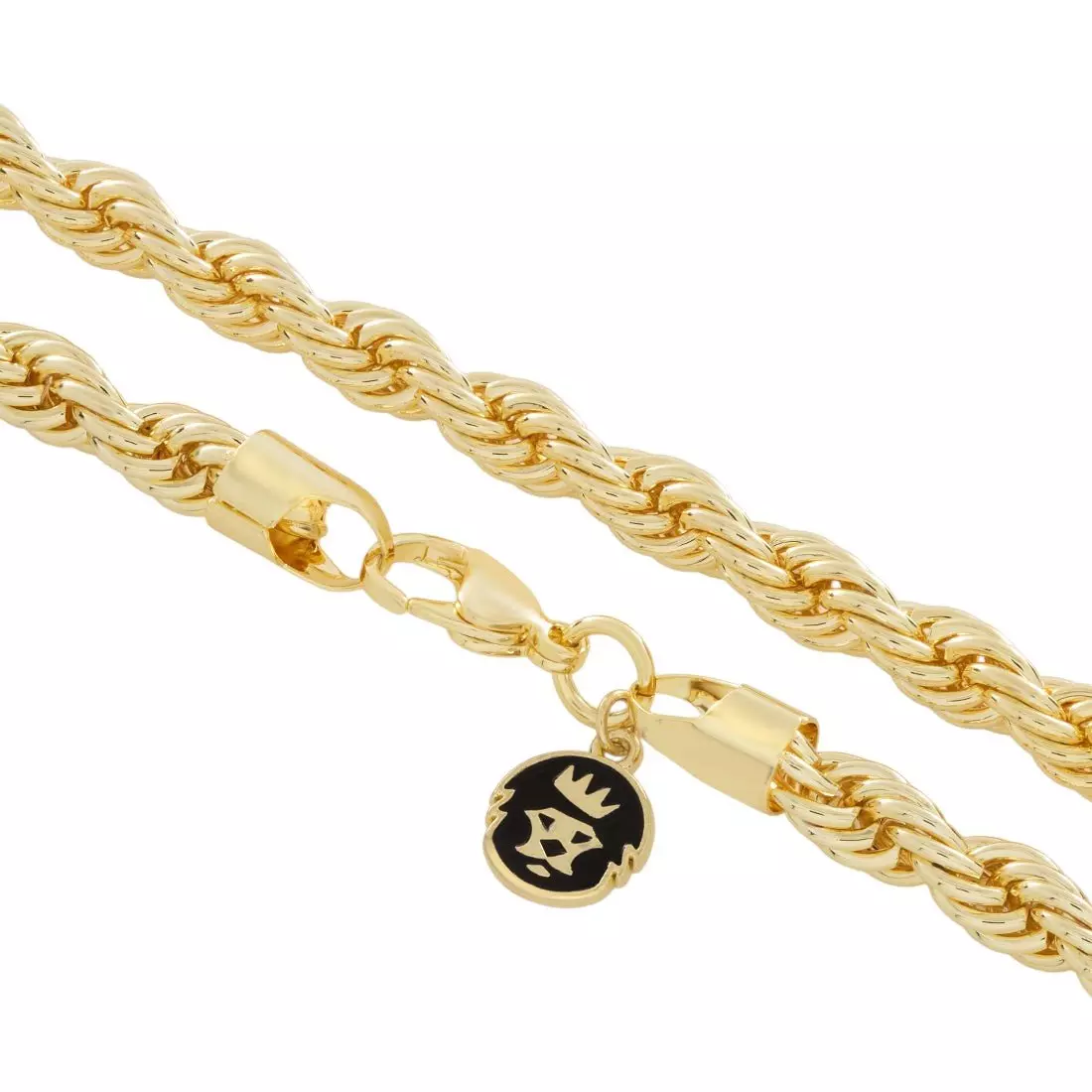 King Ice 8mm Rope Chain - Gold - GOLD