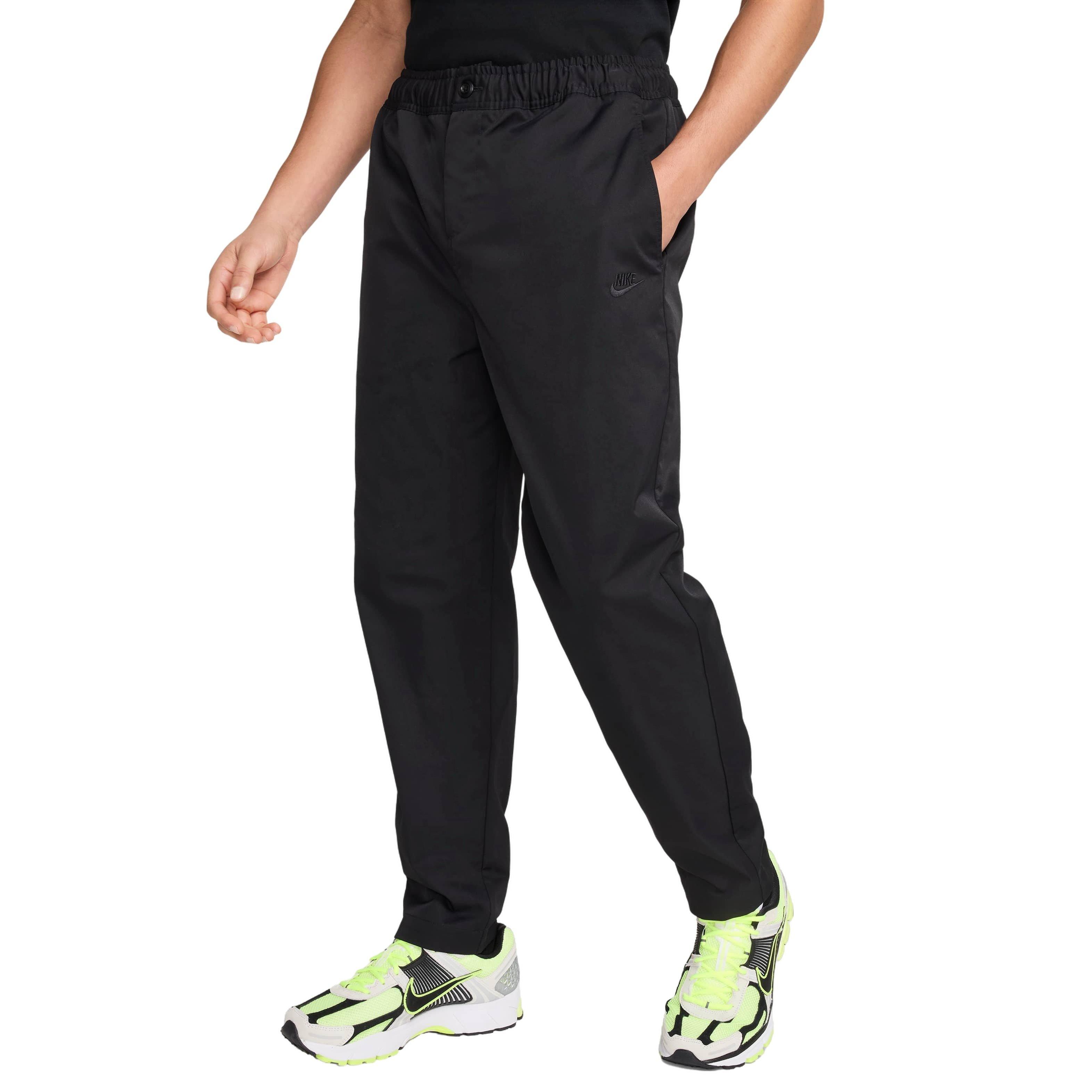 Nike Men's Club Woven Tapered Pants - BLACK Thumbnail View 1