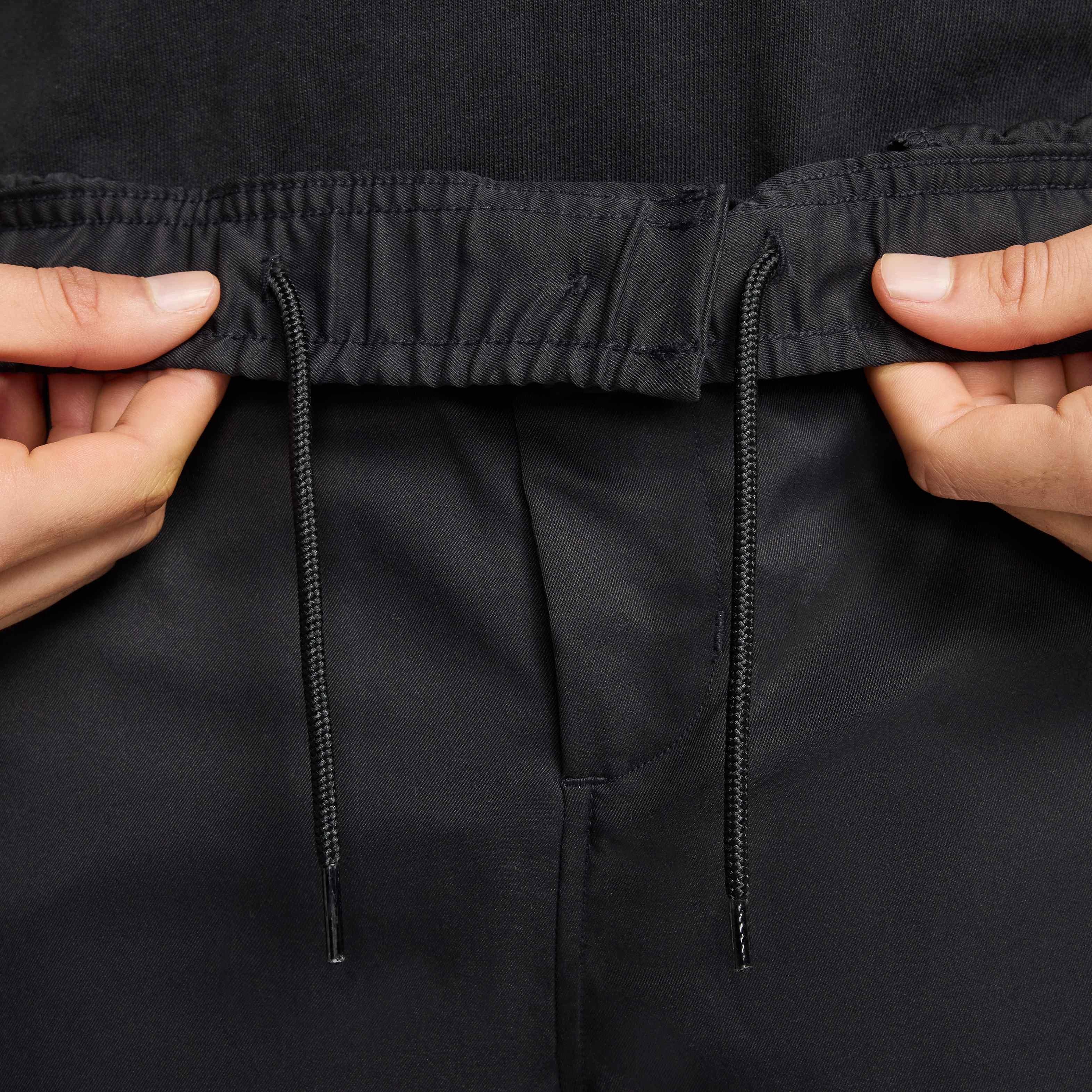 Nike Men's Club Woven Tapered Pants - BLACK Thumbnail View 3