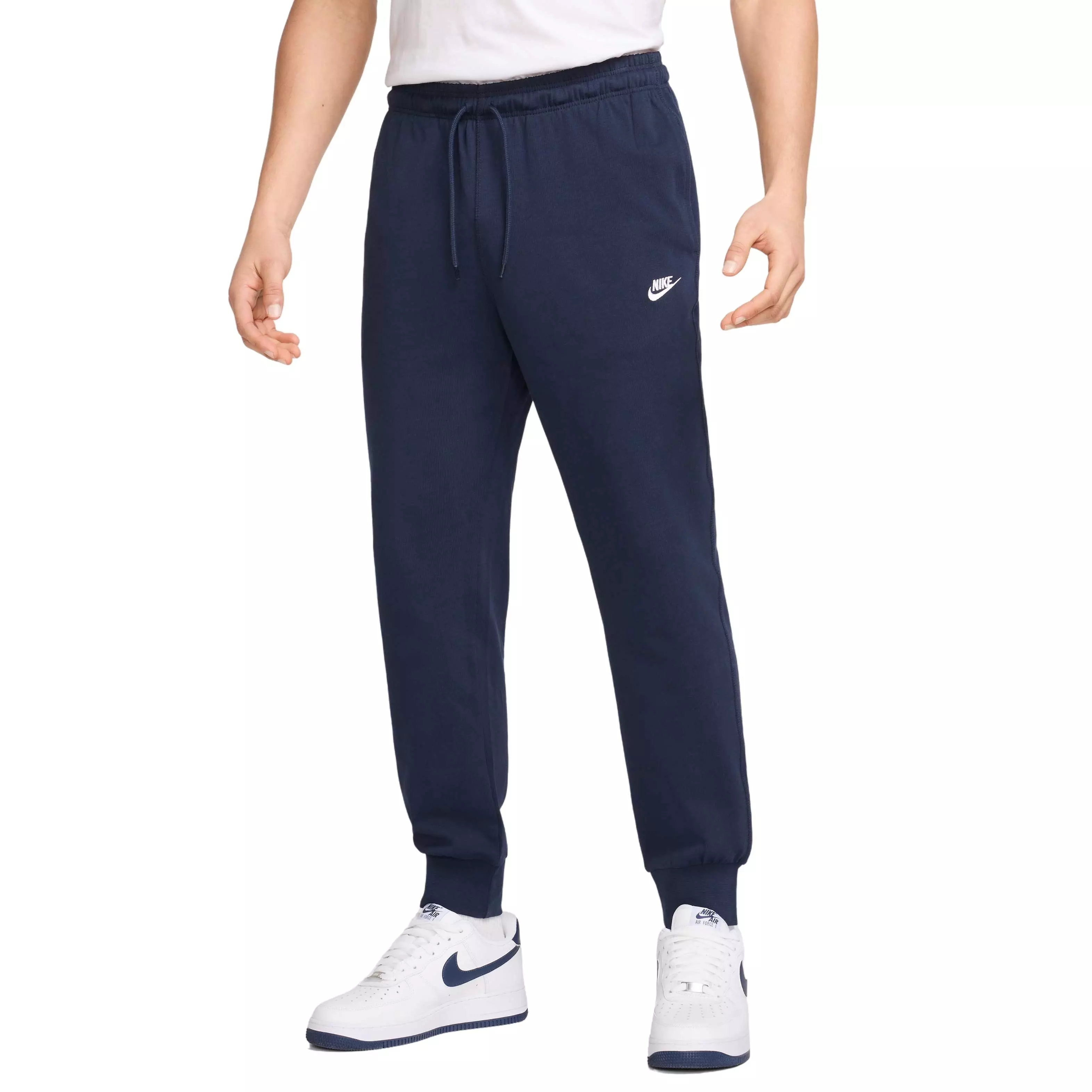 Nike Men's Club Knit Joggers - Blue - BLUE