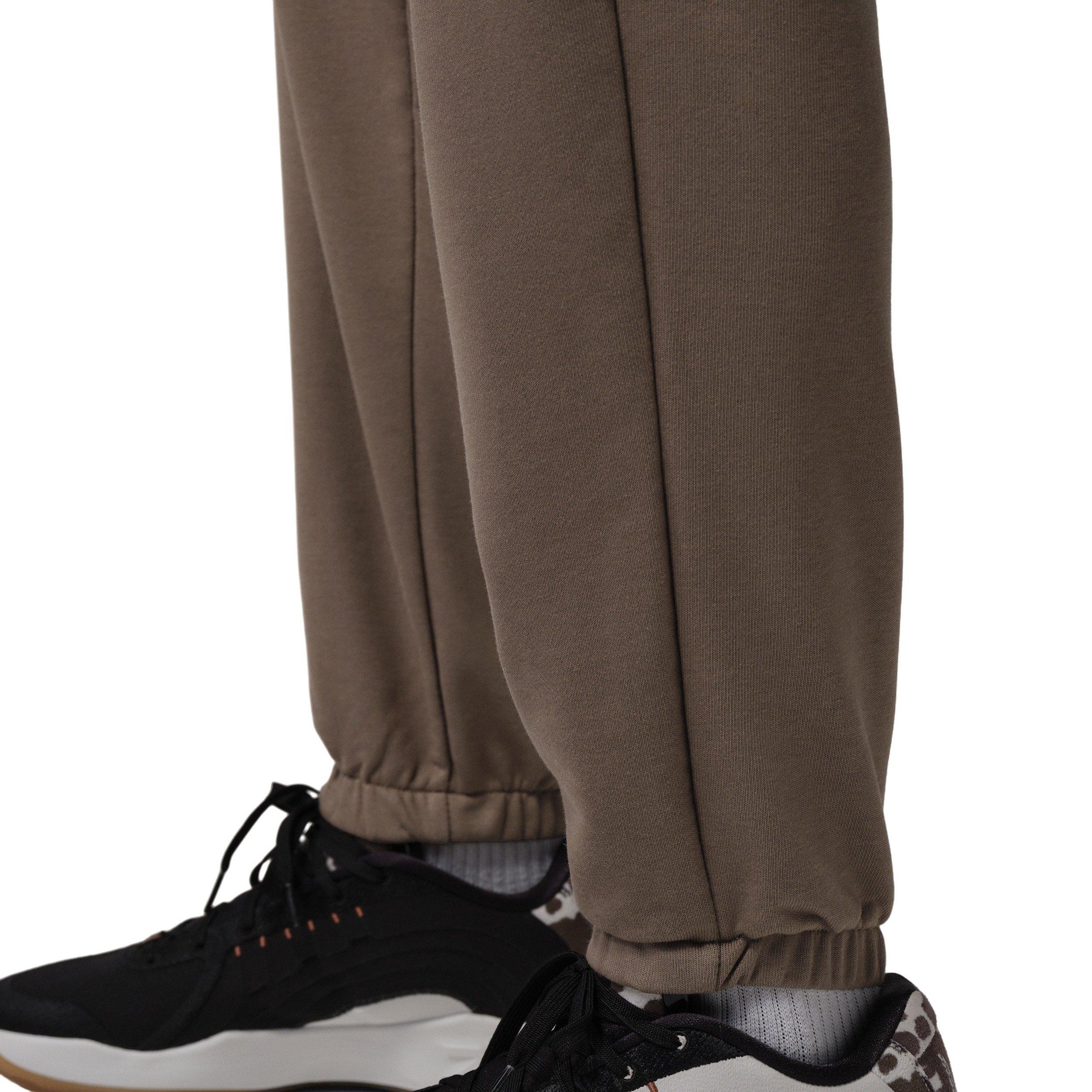 Jordan Men's Sport Crossover Dri-FIT Fleece Pants - Brown - BROWN Thumbnail View 4