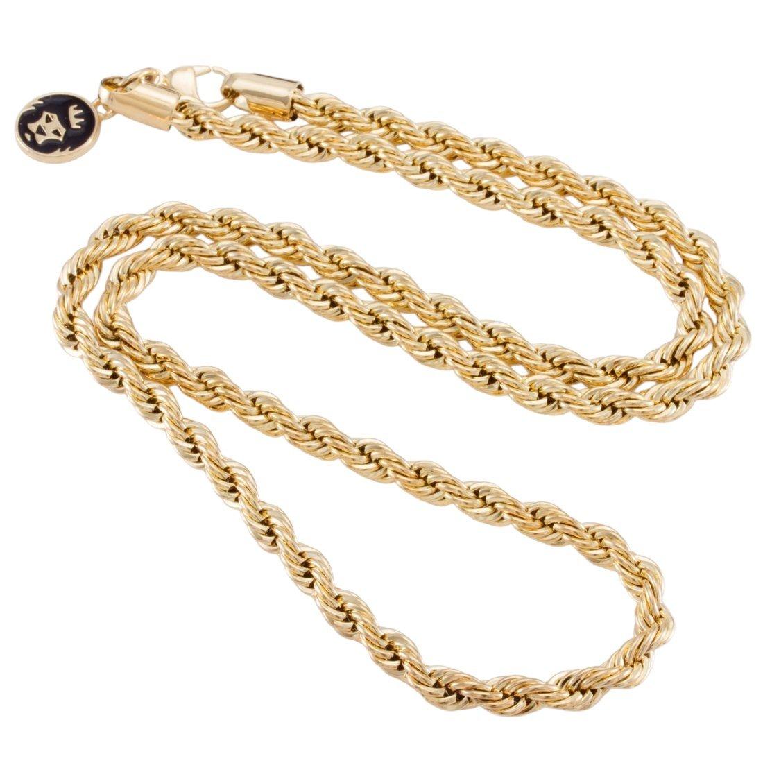 King Ice 5mm Rope Chain - Gold - GOLD