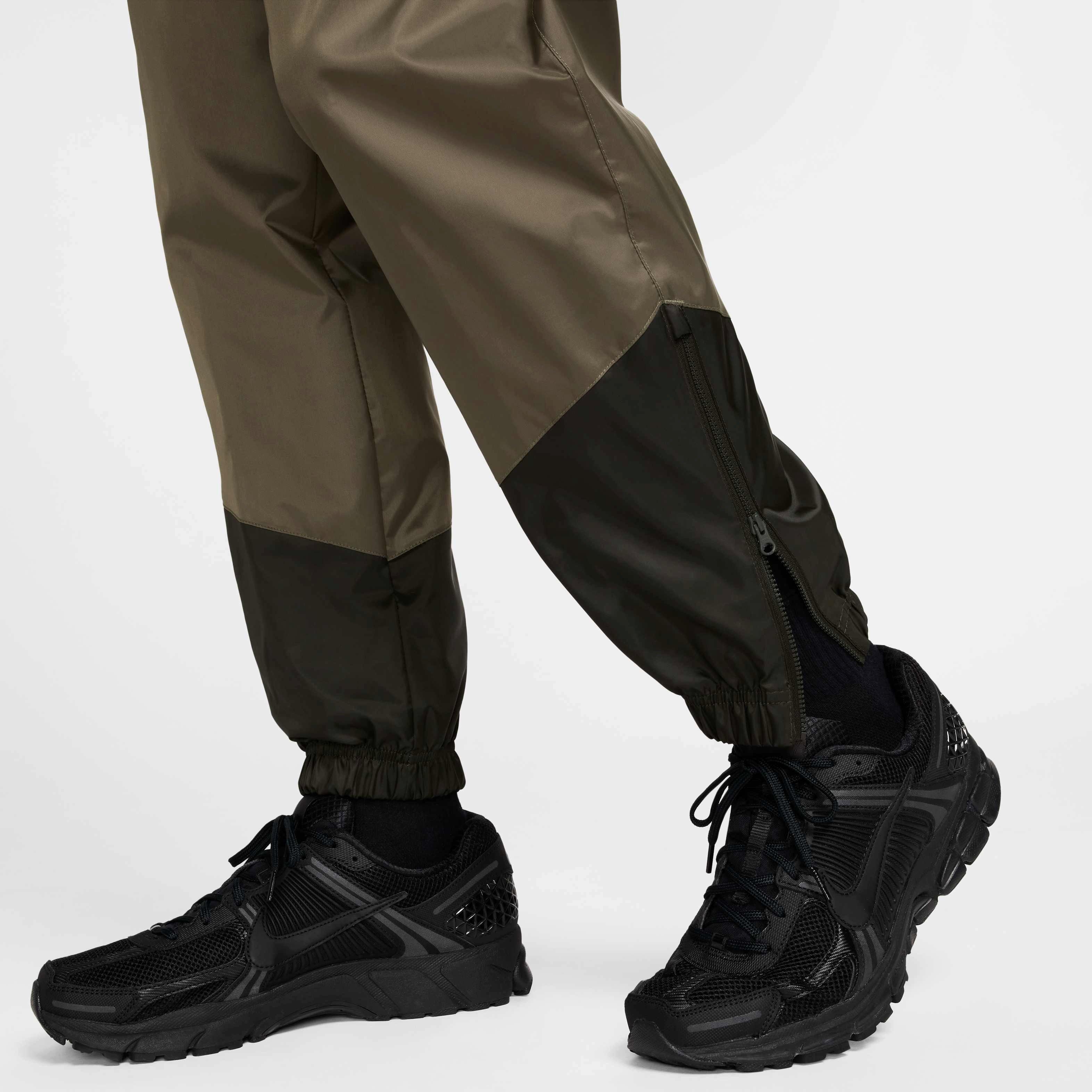Nike Men's Windrunner Woven Lined Pants -Olive - GREEN Thumbnail View 6