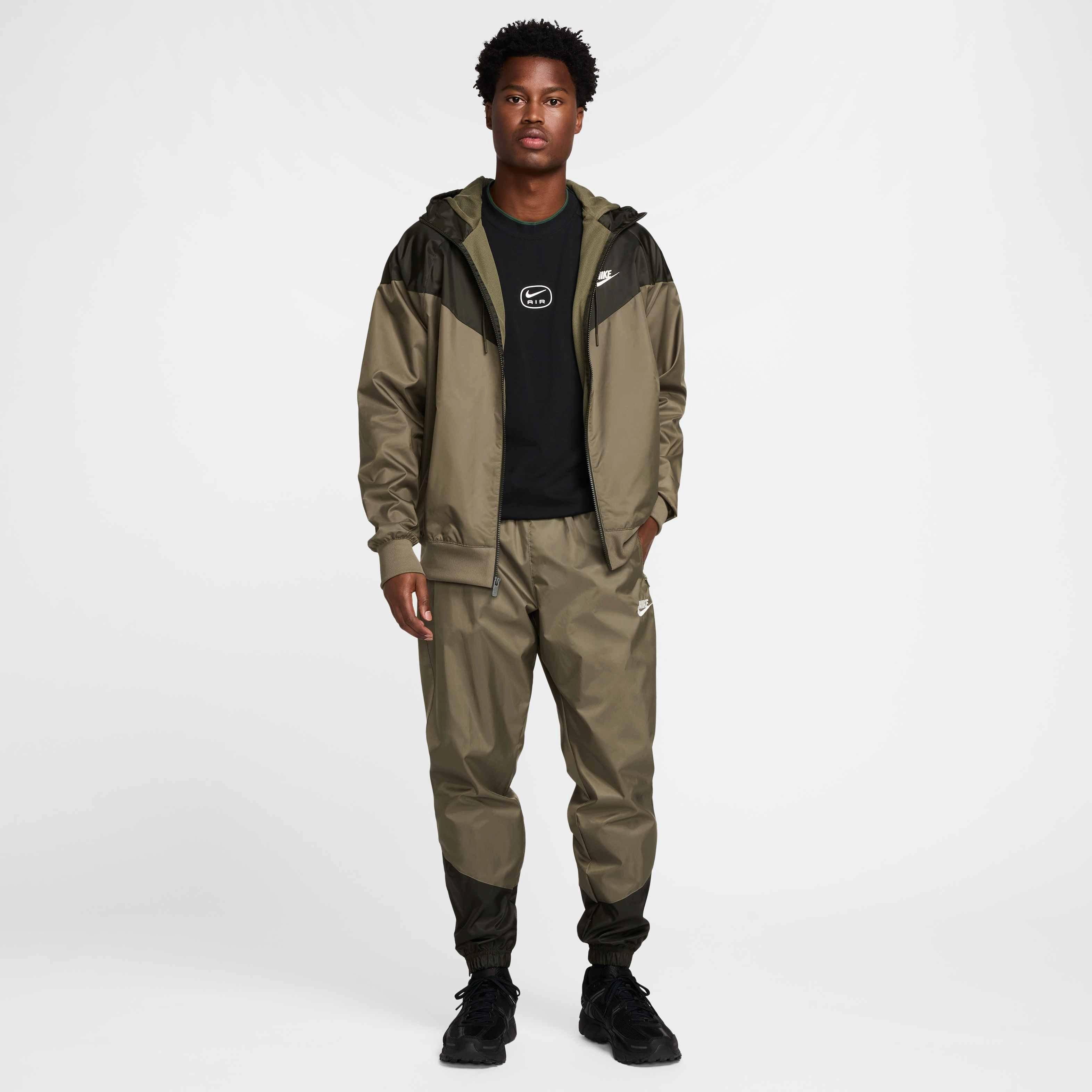 Nike Men's Windrunner Woven Lined Pants -Olive - GREEN Thumbnail View 7