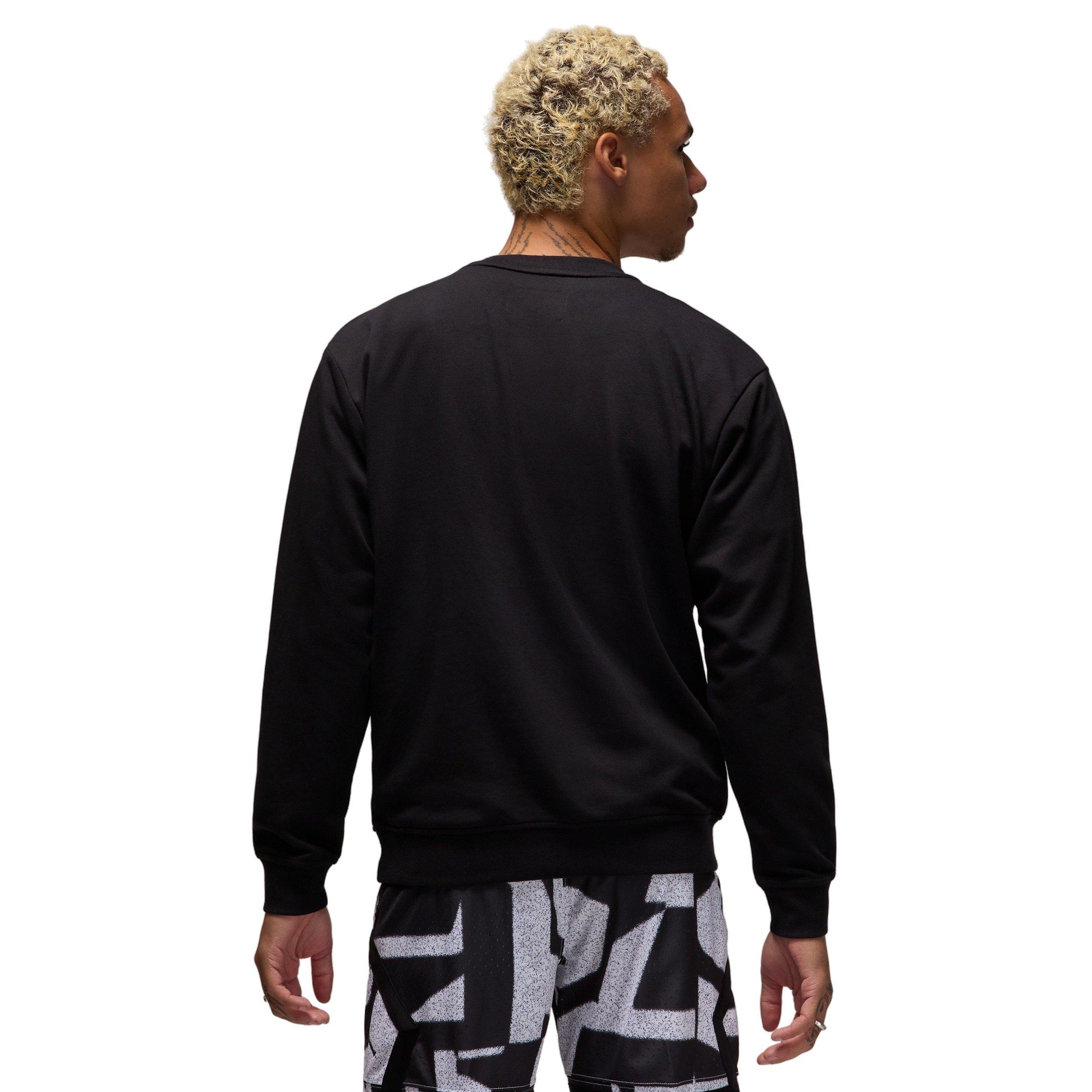 Jordan Men's Sport Crossover Dri-FIT Crew-Neck Sweatshirt - BLACK Thumbnail View 2