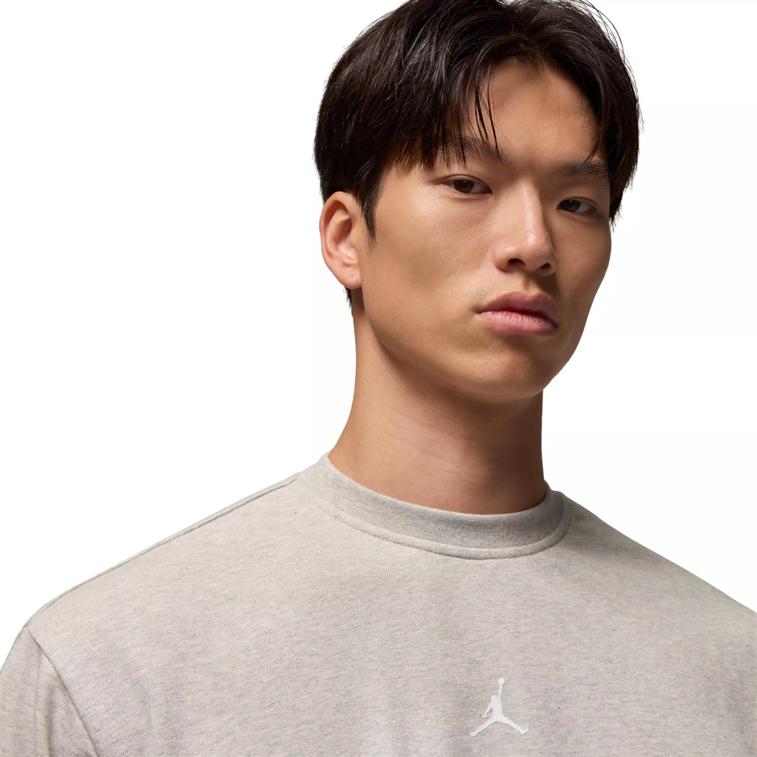 Jordan Men's Sport Crossover Dri-FIT Crew-Neck Sweatshirt - GREY