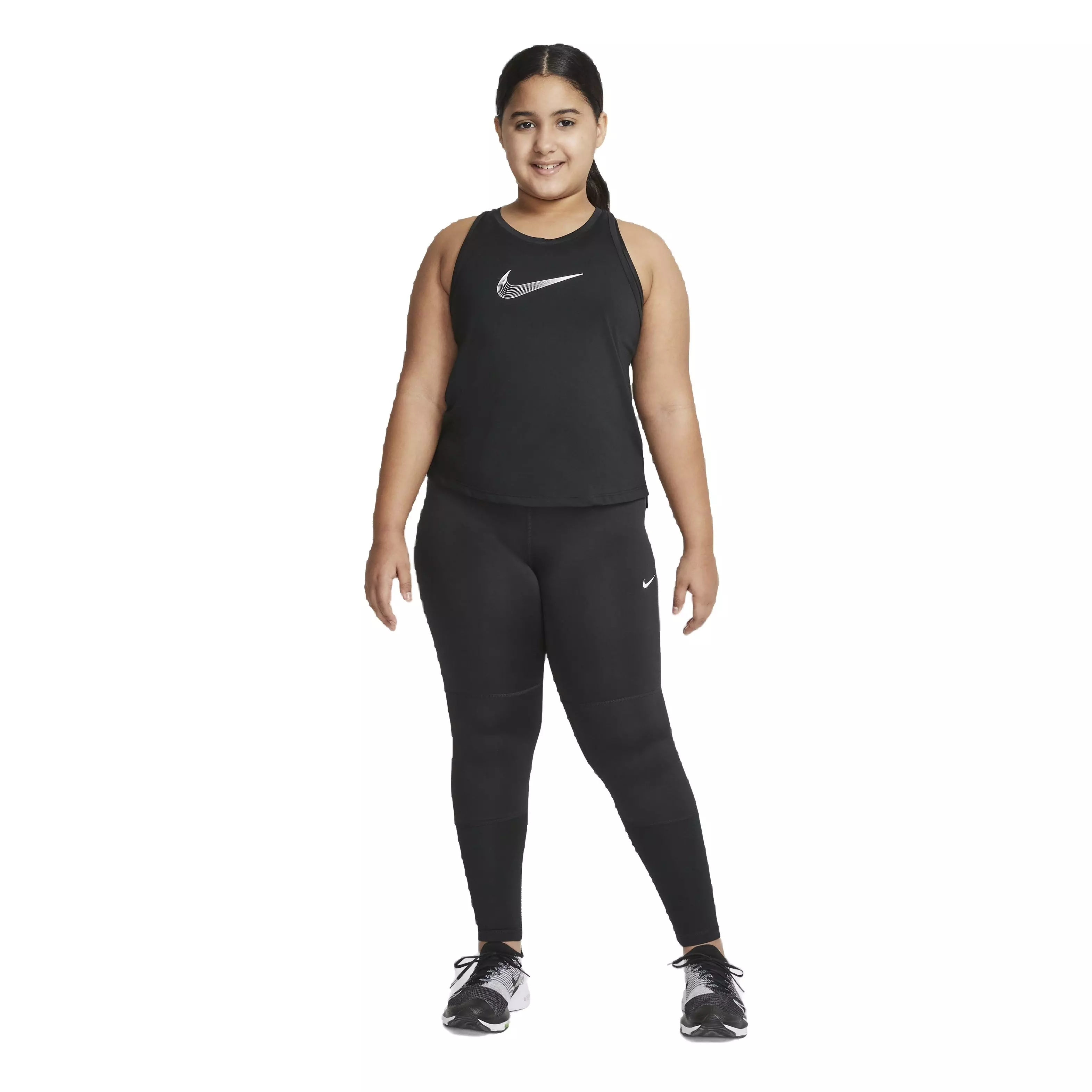 Nike Big Girls' Pro Leggings -Black - BLACK