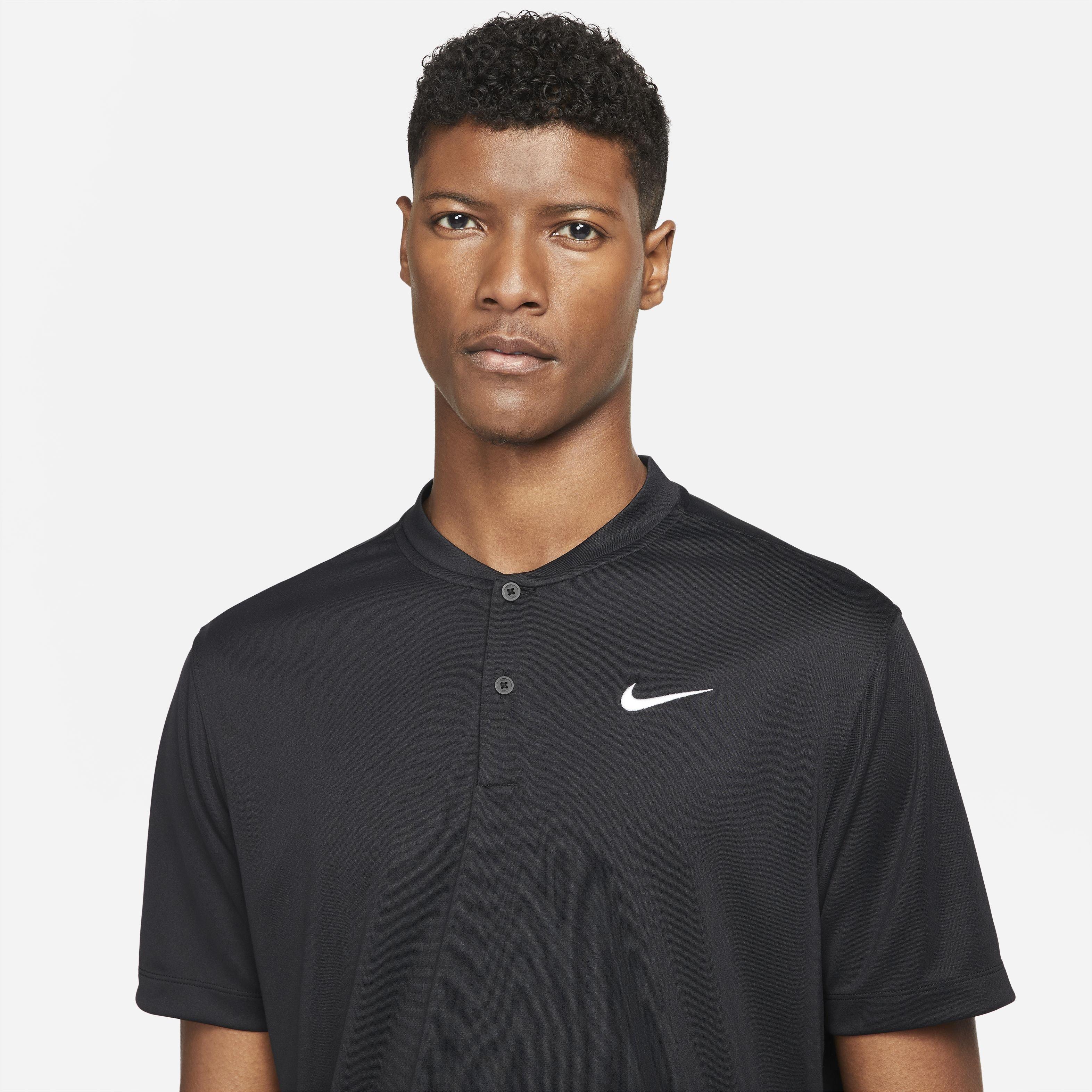 NikeCourt Men's Dri-FIT Tennis Blade Polo - BLACK Thumbnail View 3