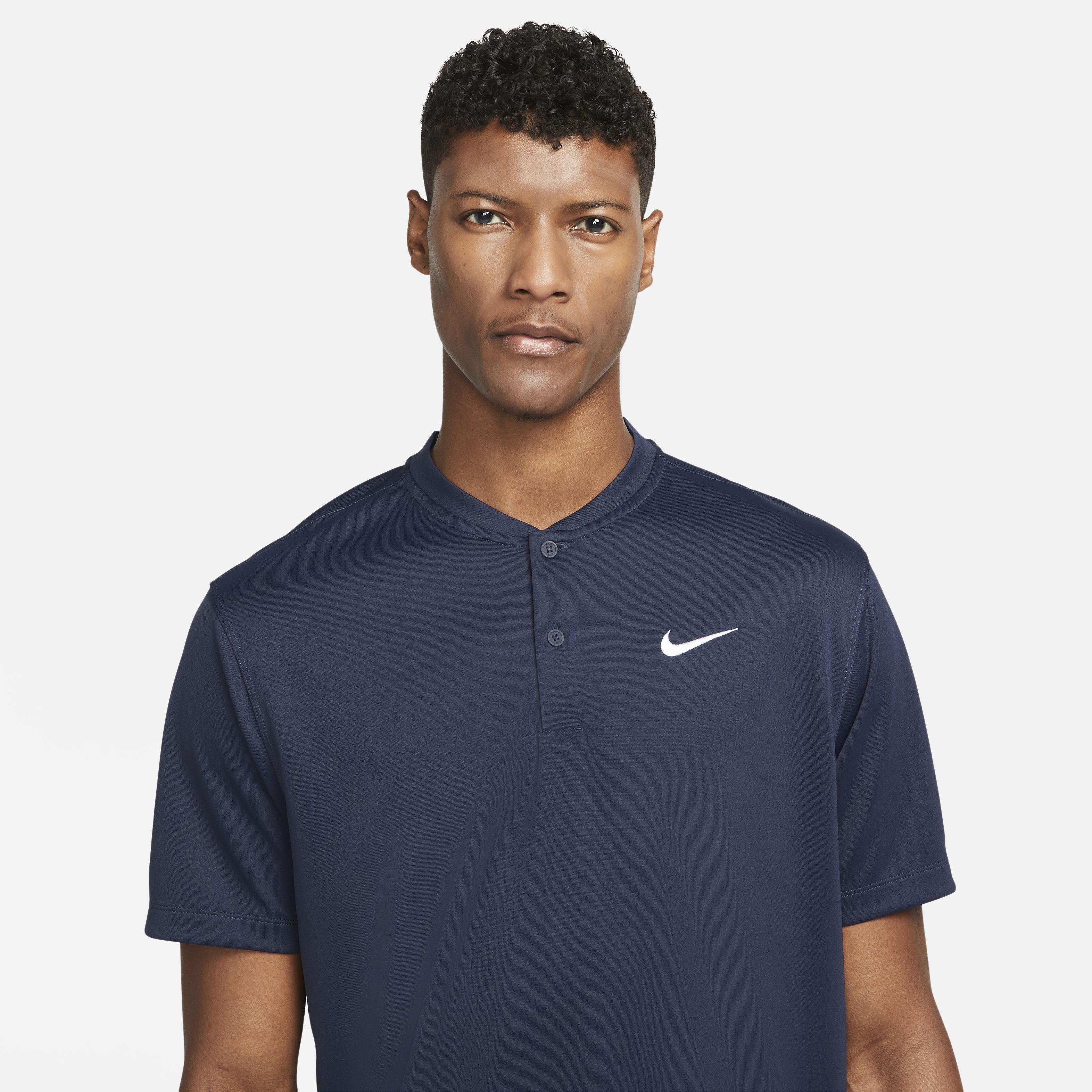 NikeCourt Men's Dri-FIT Tennis Blade Polo - BLUE Thumbnail View 3