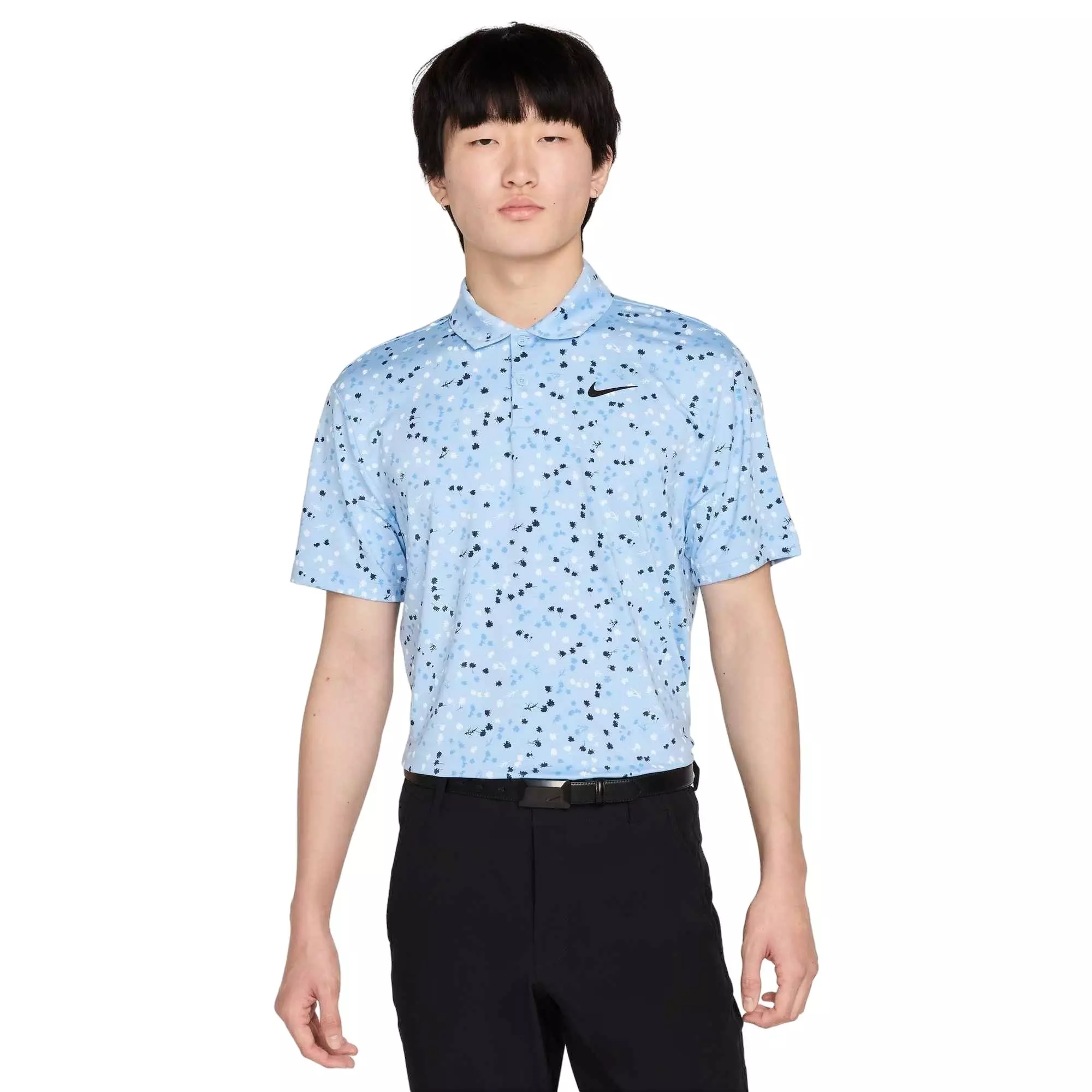 Nike Men's Dri-FIT Tour Floral Golf Polo - BLUE
