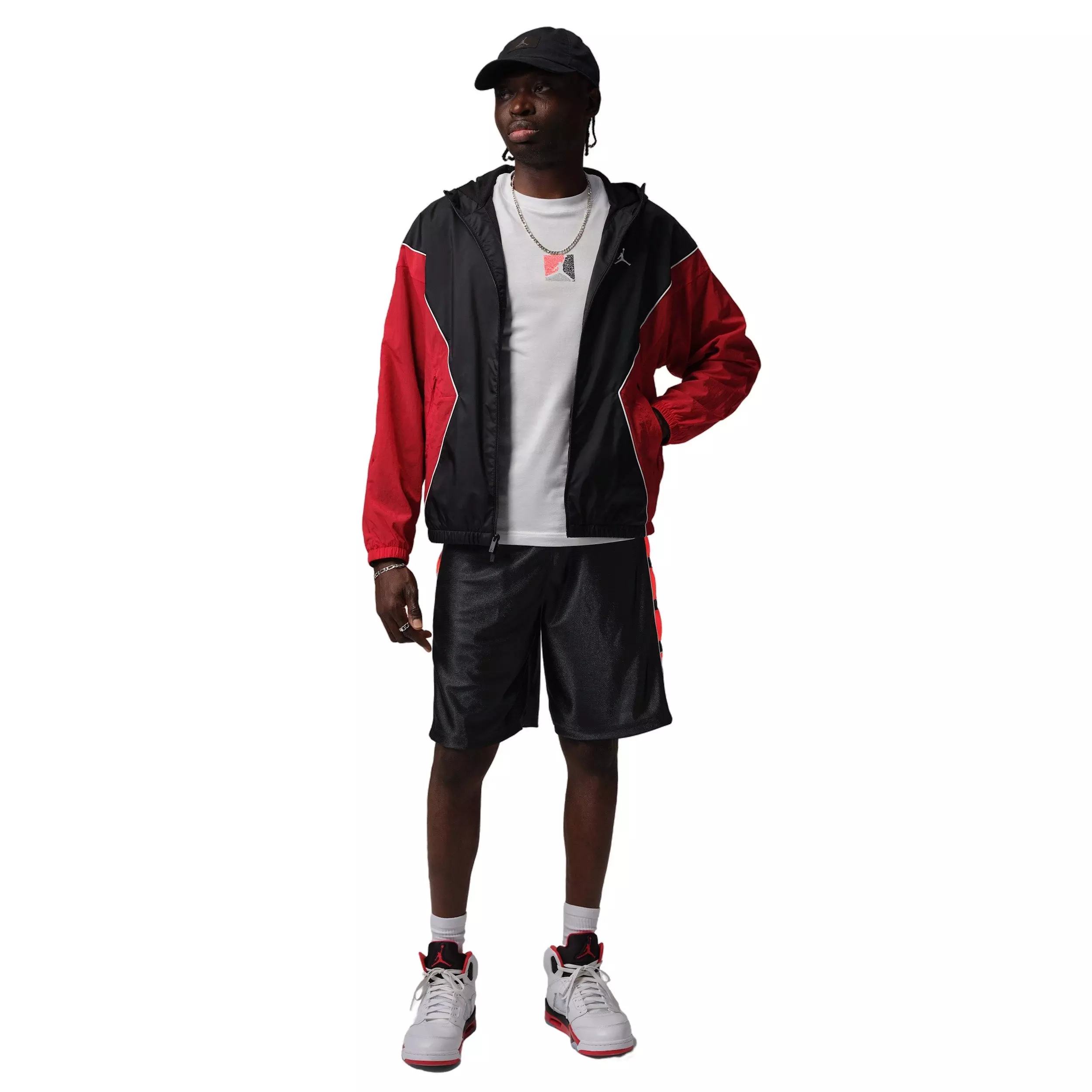 Jordan Men's Brooklyn Cat Scratch Shorts - BLACK