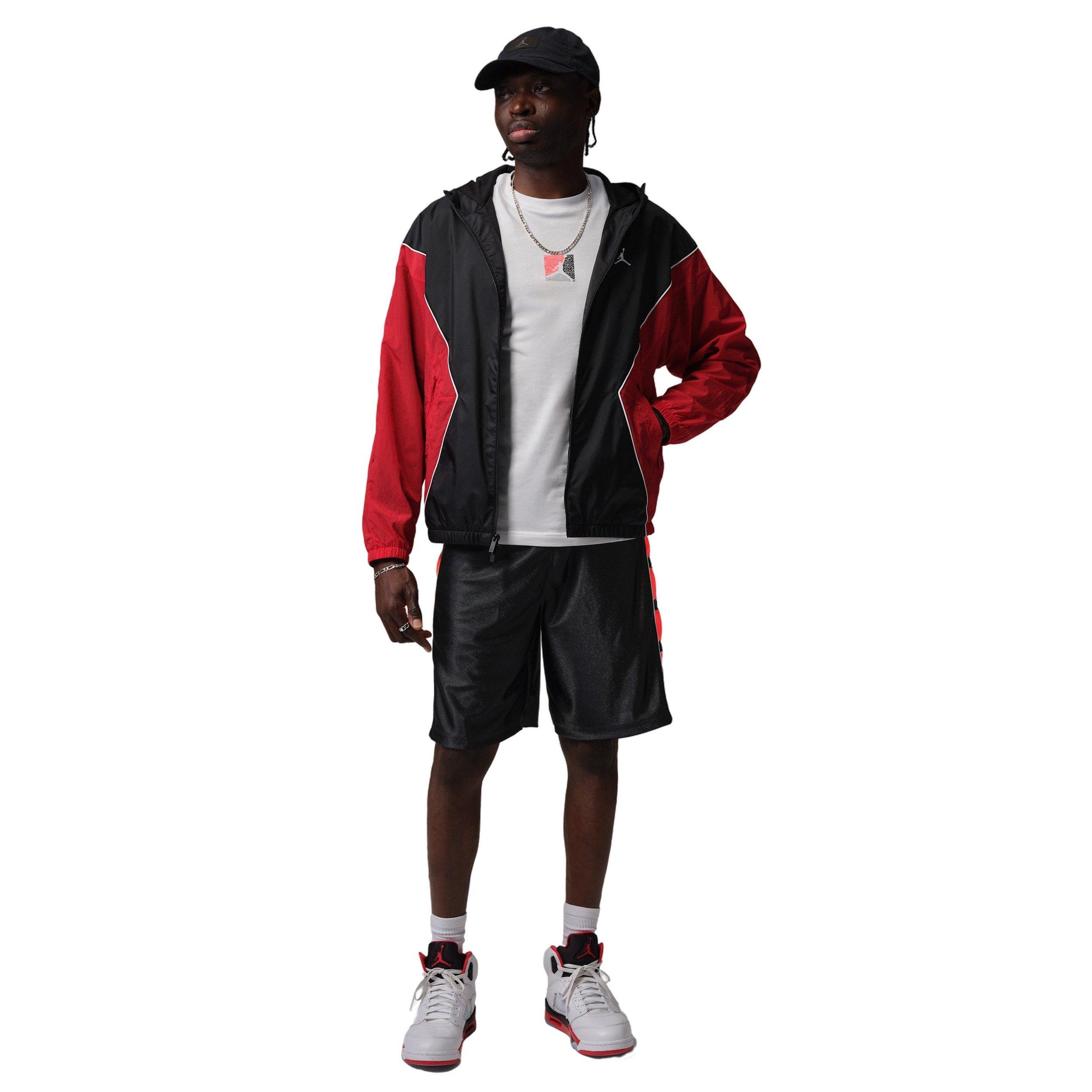 Jordan Men's Cat Scratch Brooklyn Shorts - BLACK Thumbnail View 8