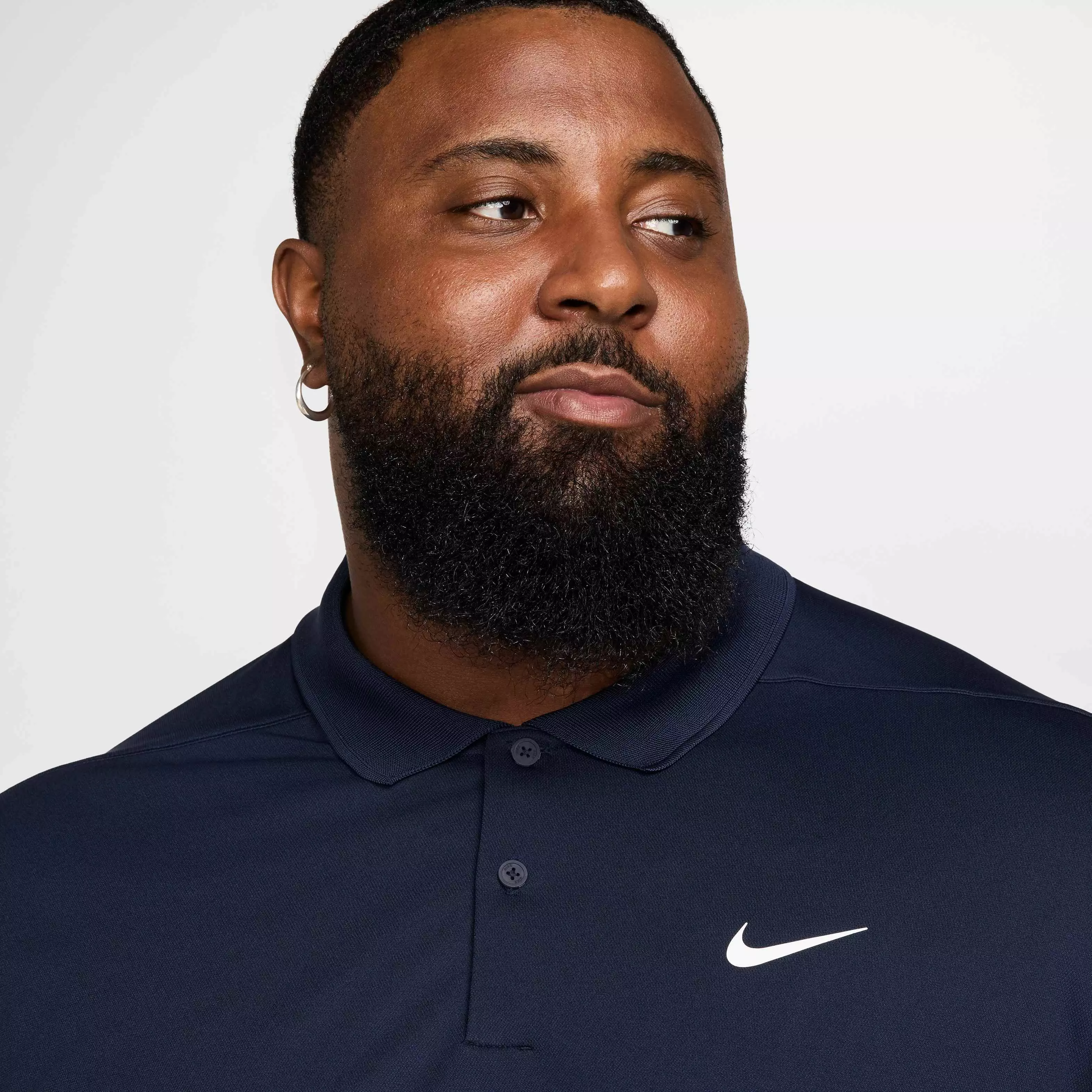 Nike Men's Dri-FIT Victory Solid Long-Sleeve Golf Polo - BLUE