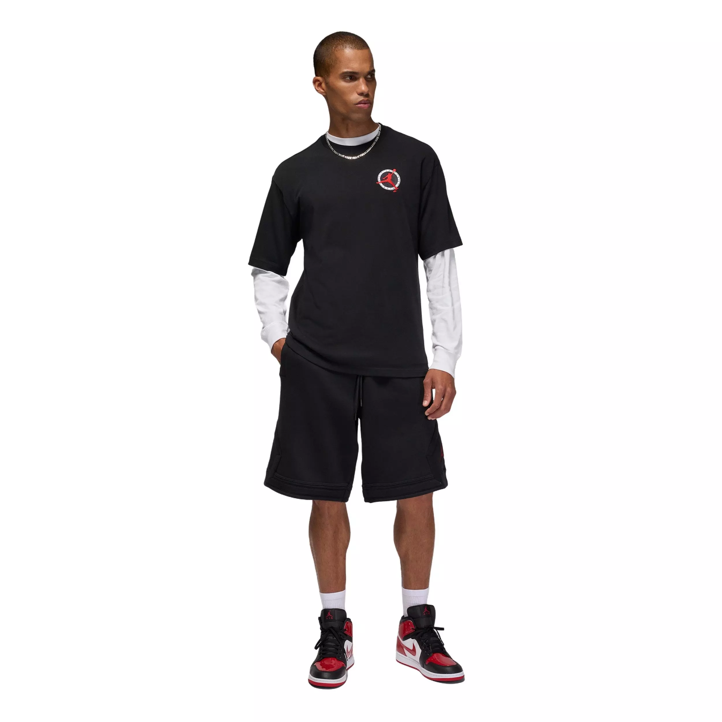 Jordan Men's Flight Club LBR Short-Sleeve Crew T-Shirt - BLACK