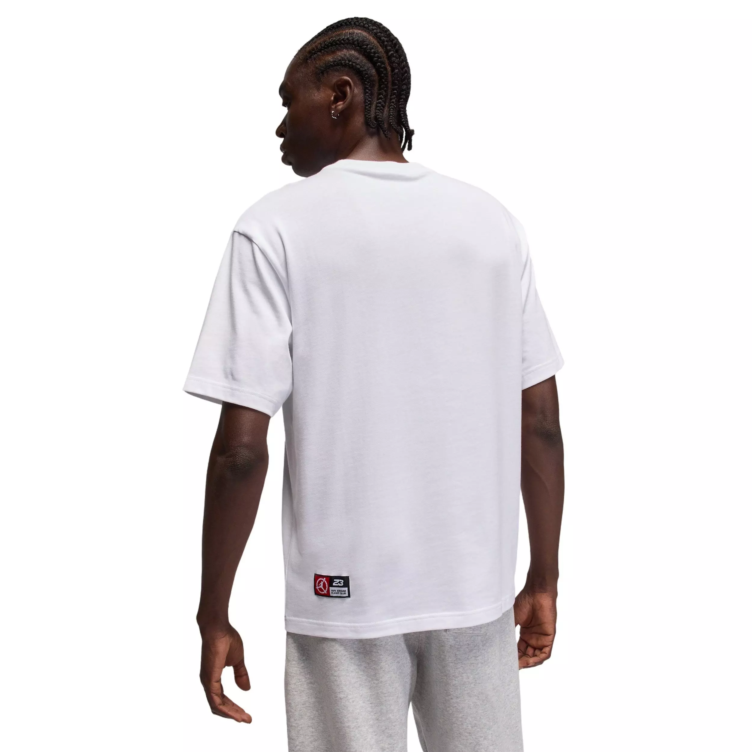 Jordan Men's Flight Club LBR Short-Sleeve Crew T-Shirt - WHITE