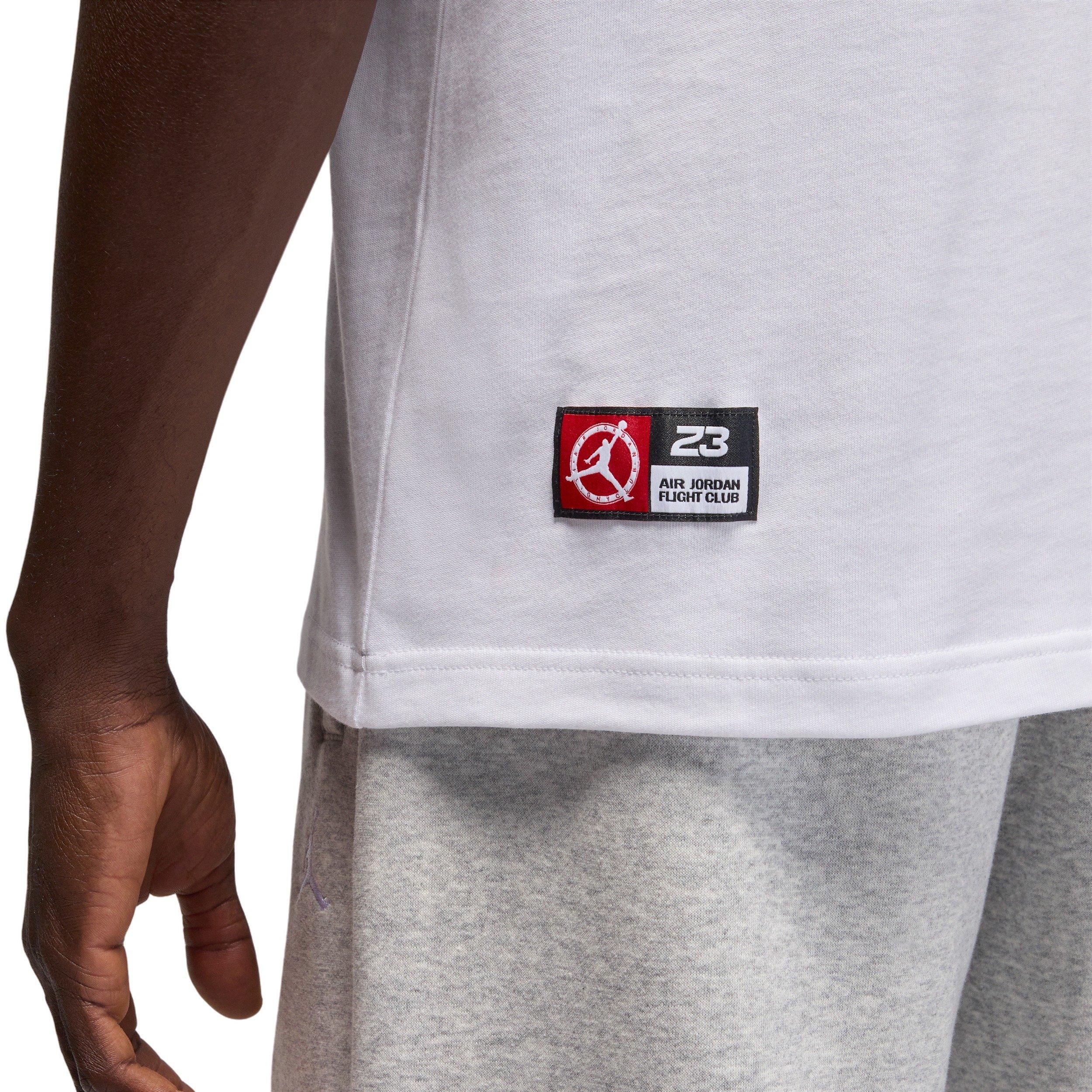 Jordan Men's Flight Club LBR Short-Sleeve Crew T-Shirt - WHITE Thumbnail View 5