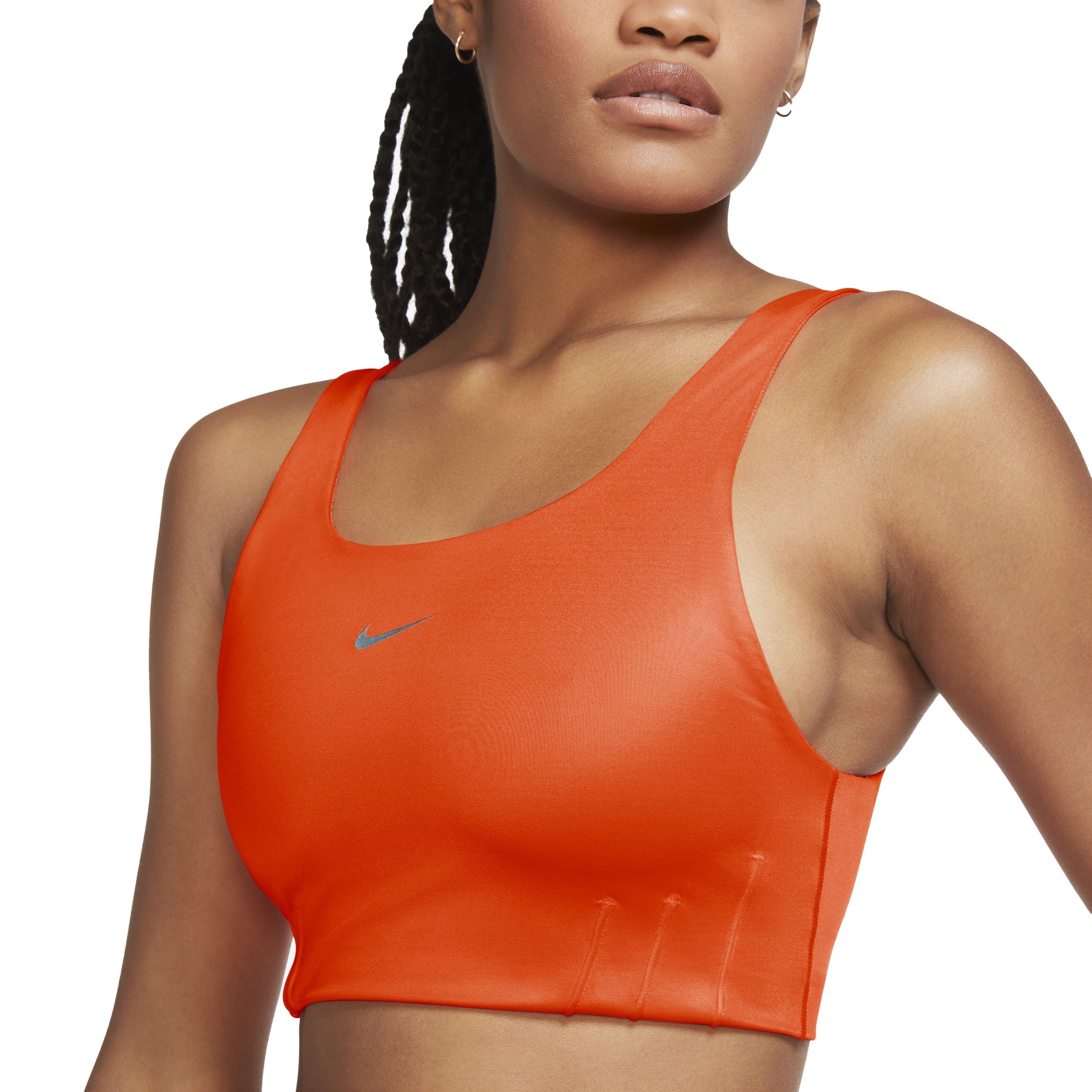 Nike Women's Swoosh City Ready Sports Bra-Orange