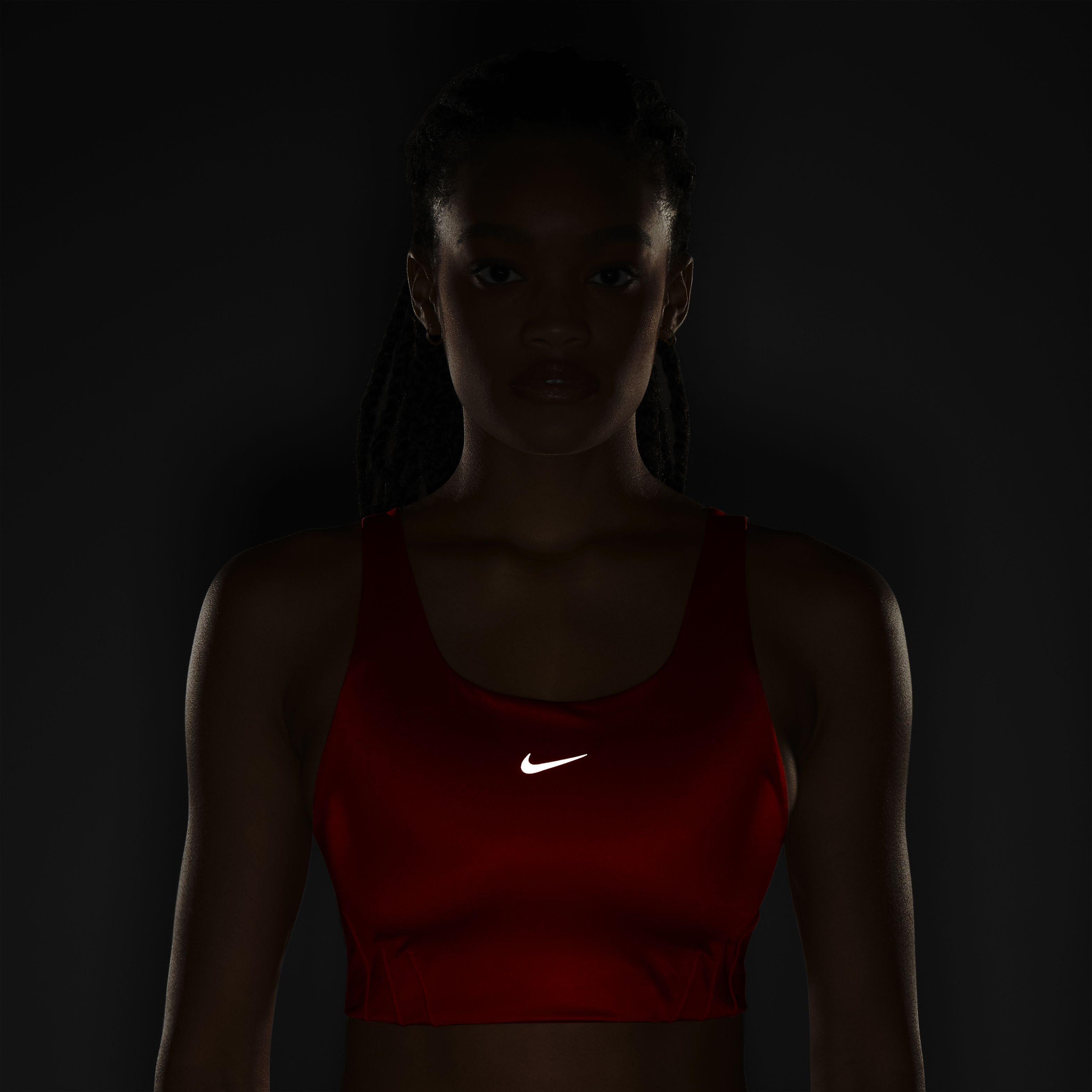 Nike Women's Swoosh City Ready Sports Bra-Orange - Hibbett | City Gear