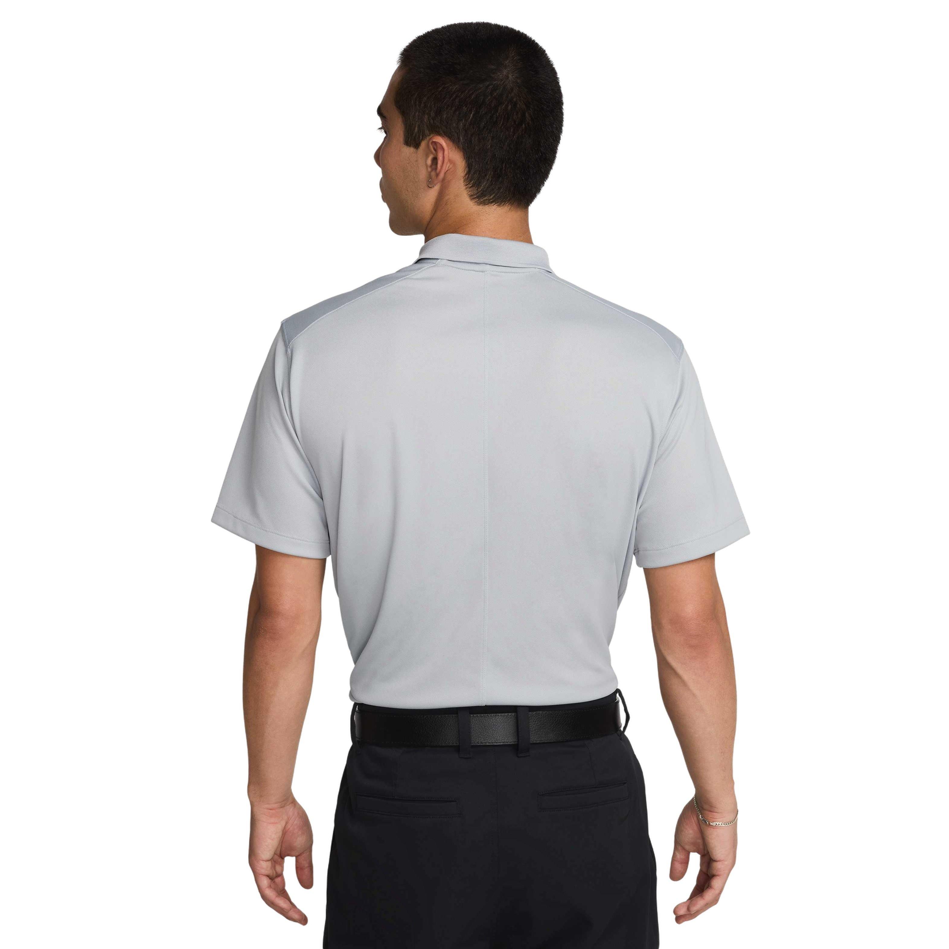 Nike Men's Dri-FIT Victory Solid Golf Polo - GREY Thumbnail View 2