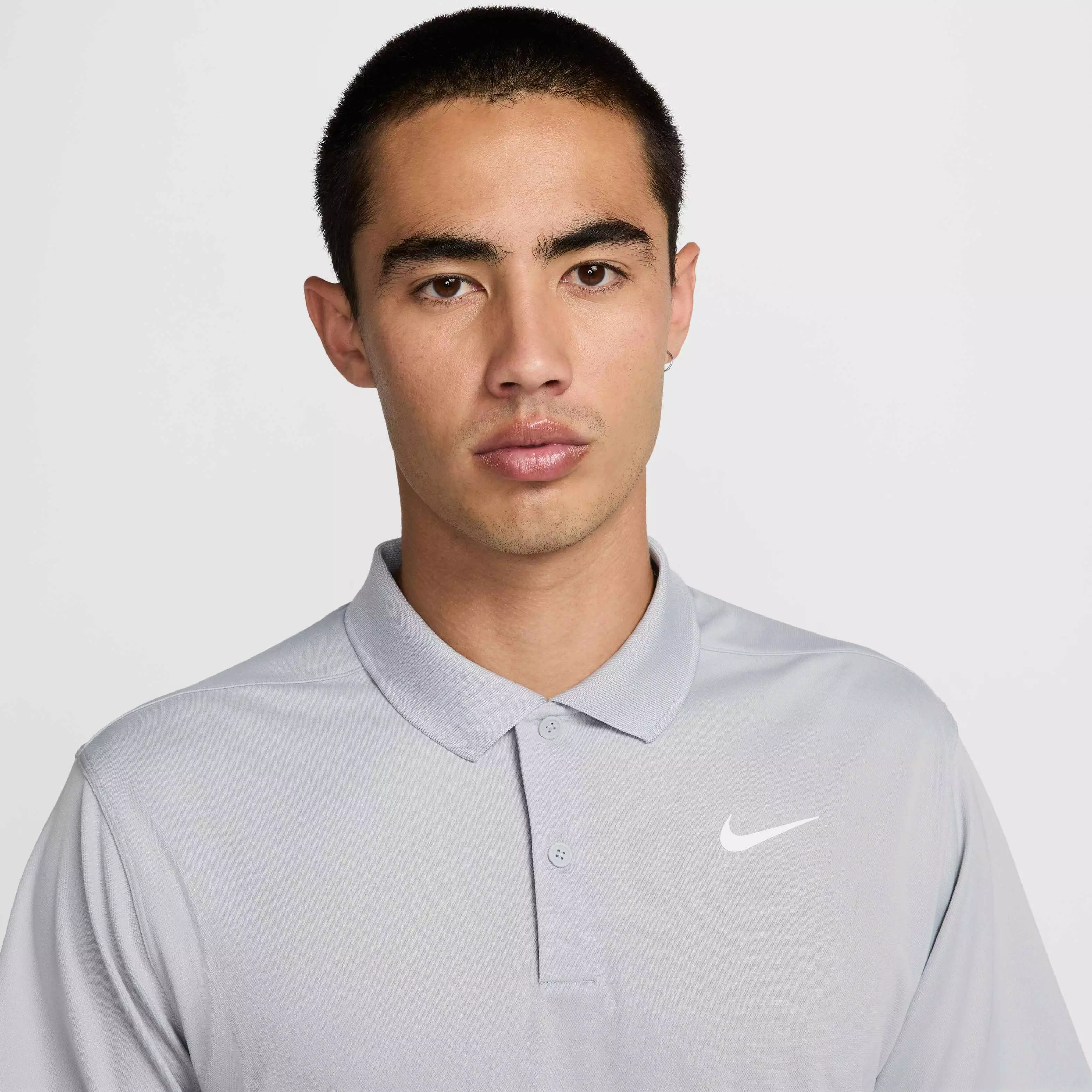 Nike Men's Dri-FIT Victory Solid Golf Polo - GREY